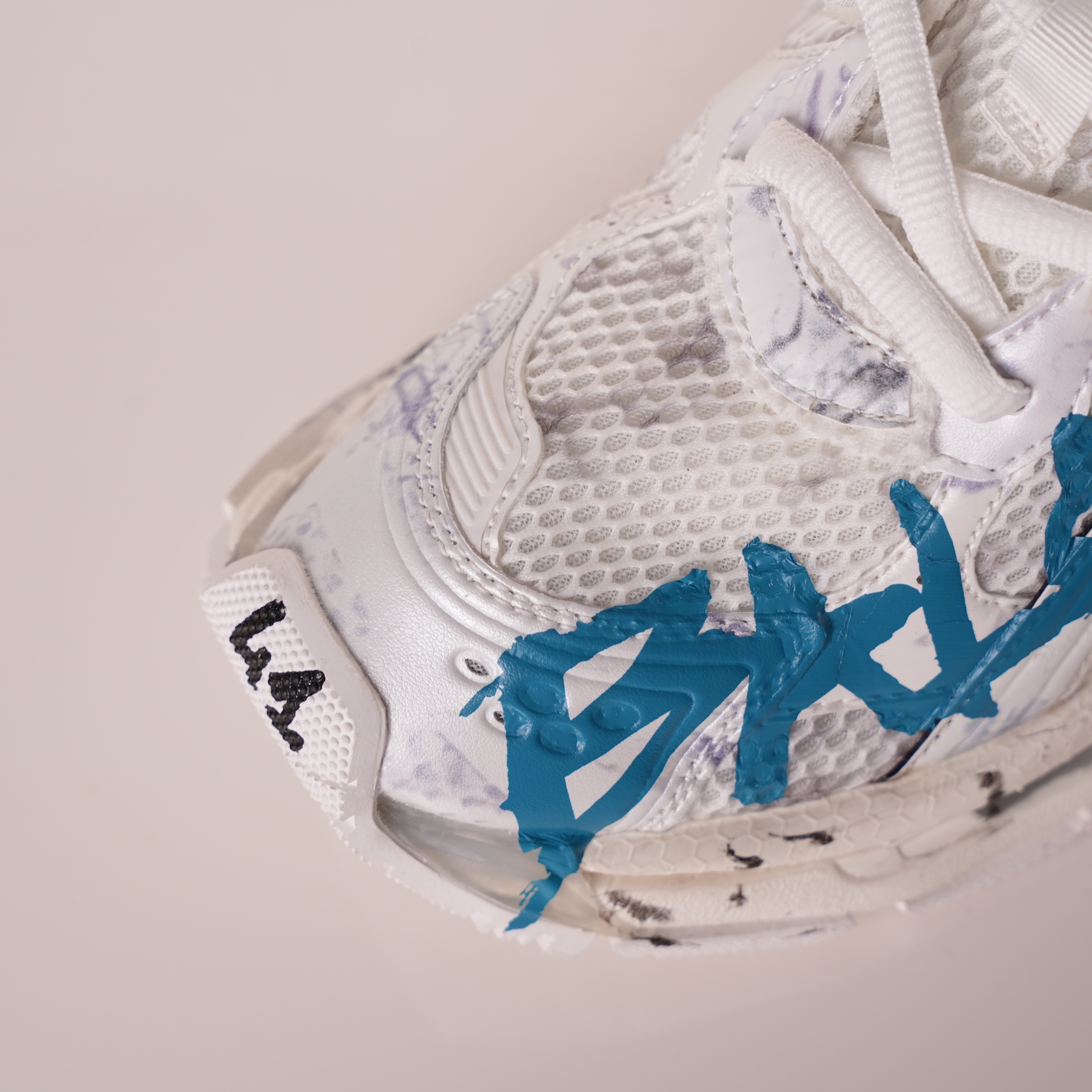 Balenciaga Runner Sneaker 'Graffiti - White Blue'