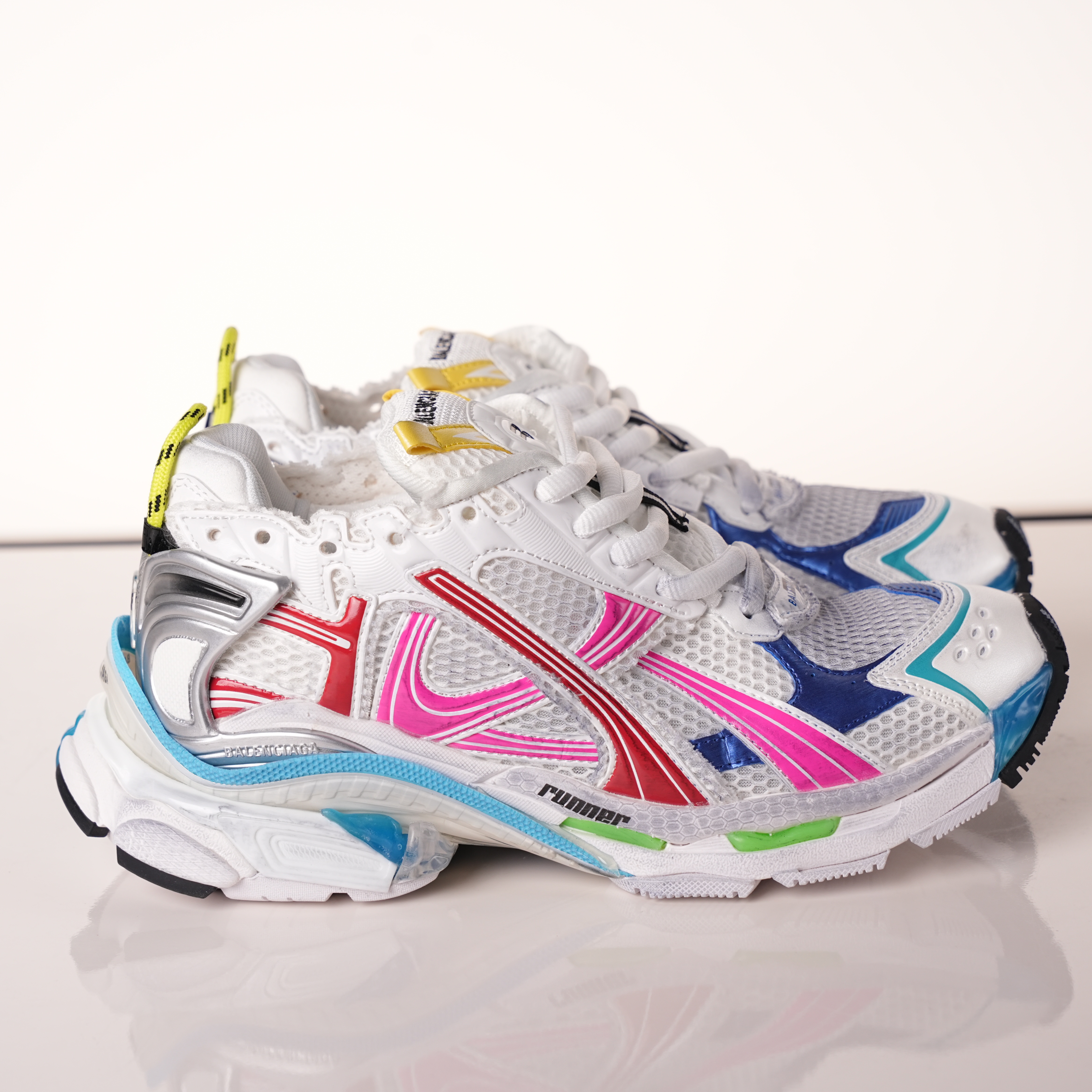 Balenciaga Runner Sneaker 'White Multi-Color'