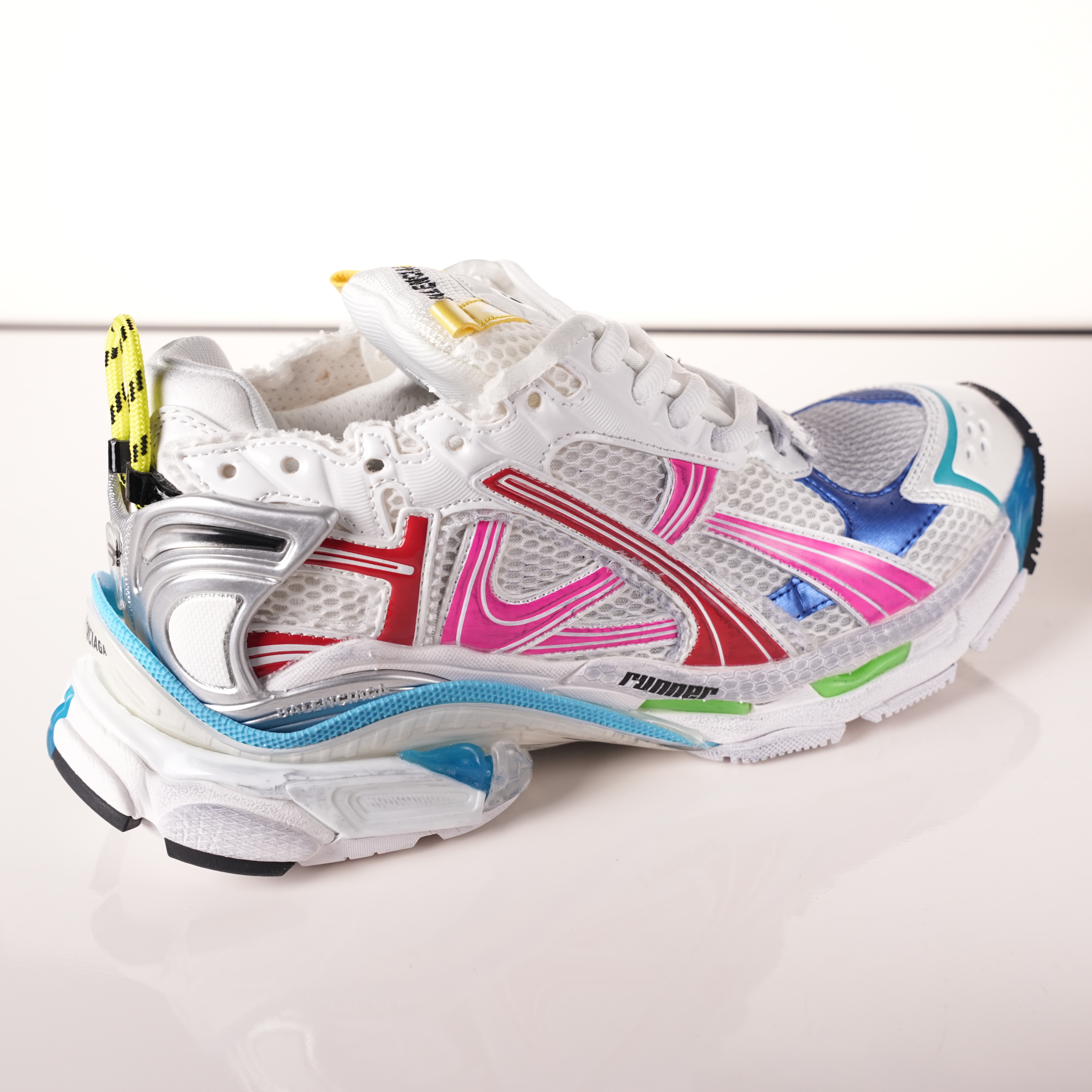 Balenciaga Runner Sneaker 'White Multi-Color'