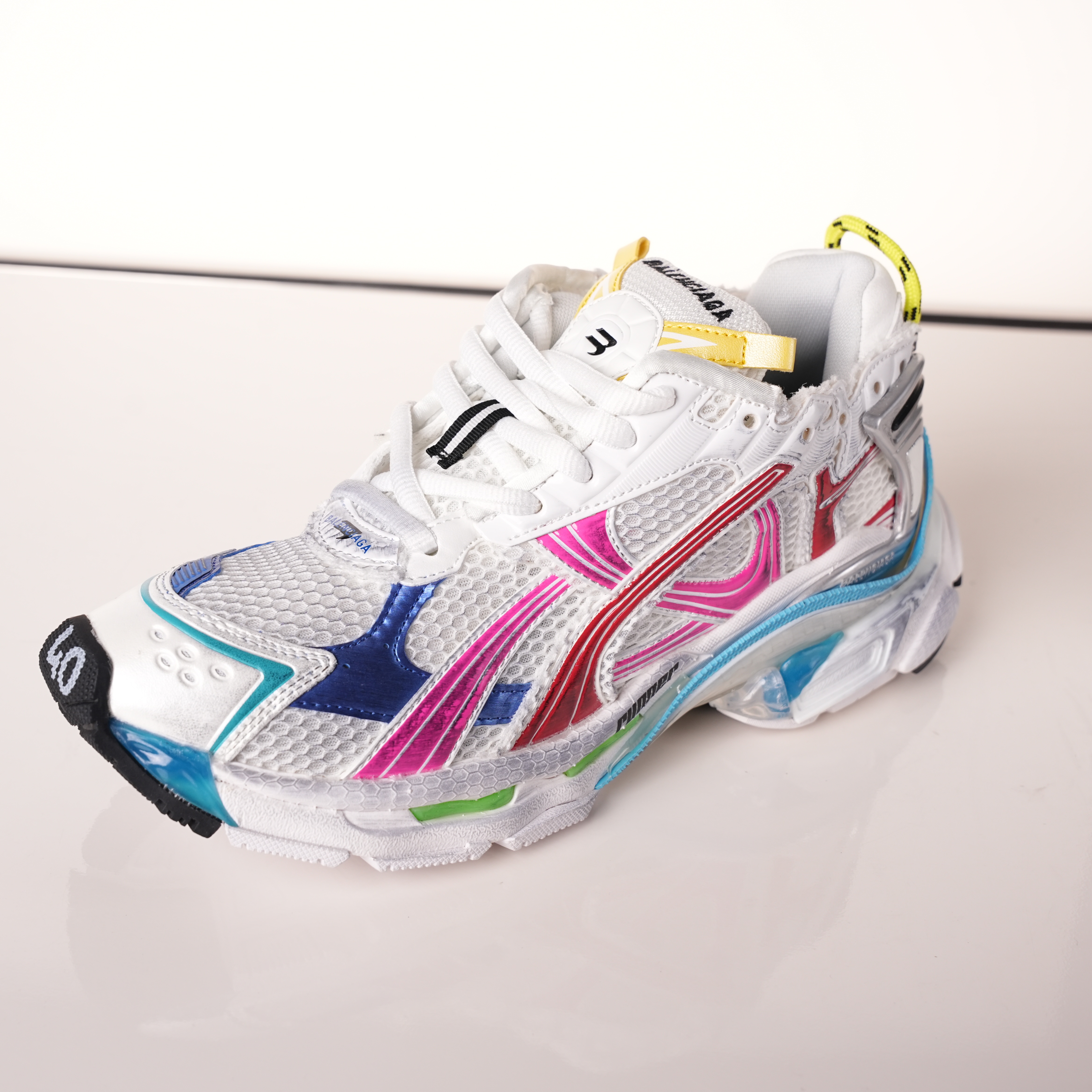 Balenciaga Runner Sneaker 'White Multi-Color'