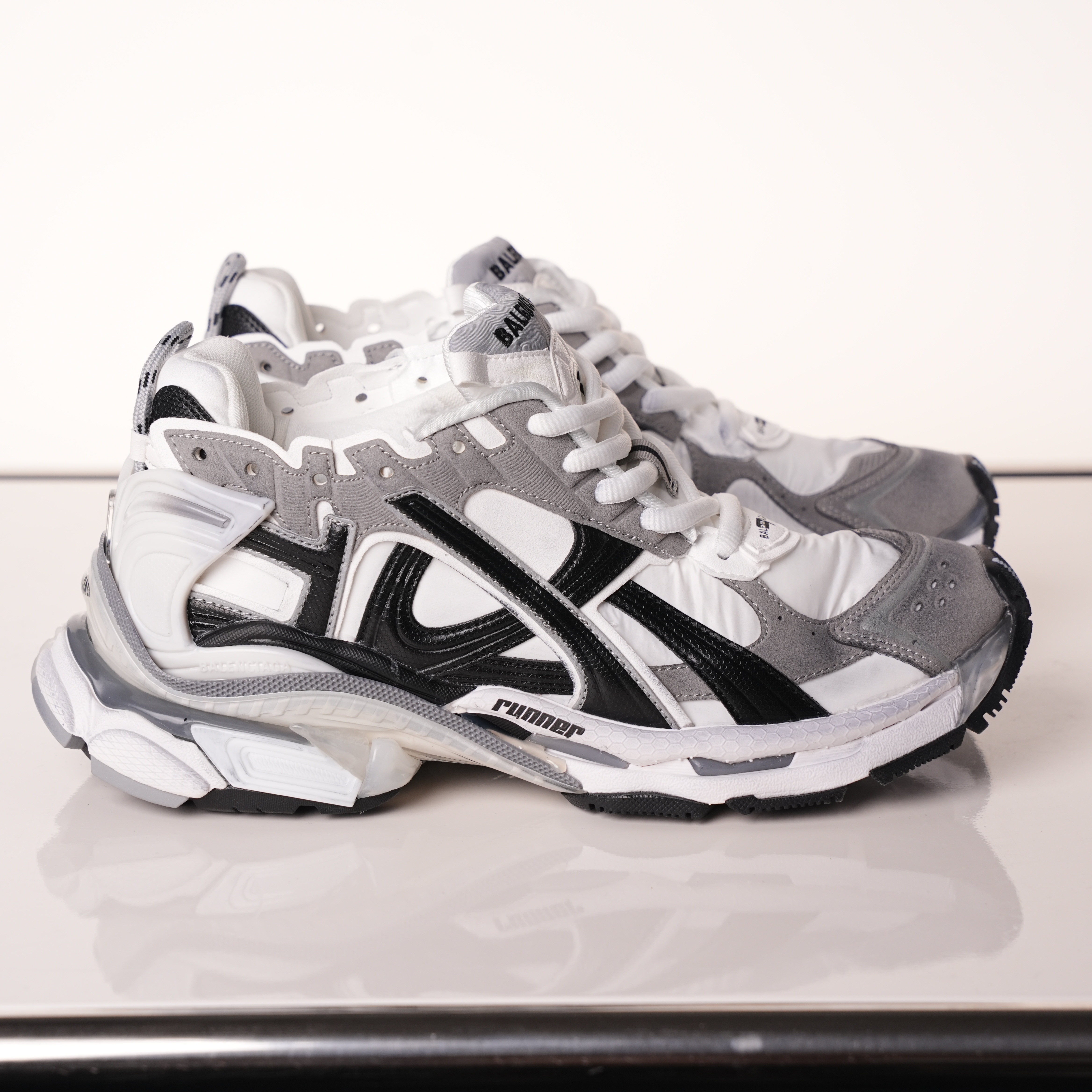 Balenciaga Runner Sneaker Grey White Black