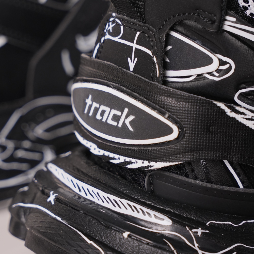 Balenciaga Track Black Black&White Painting