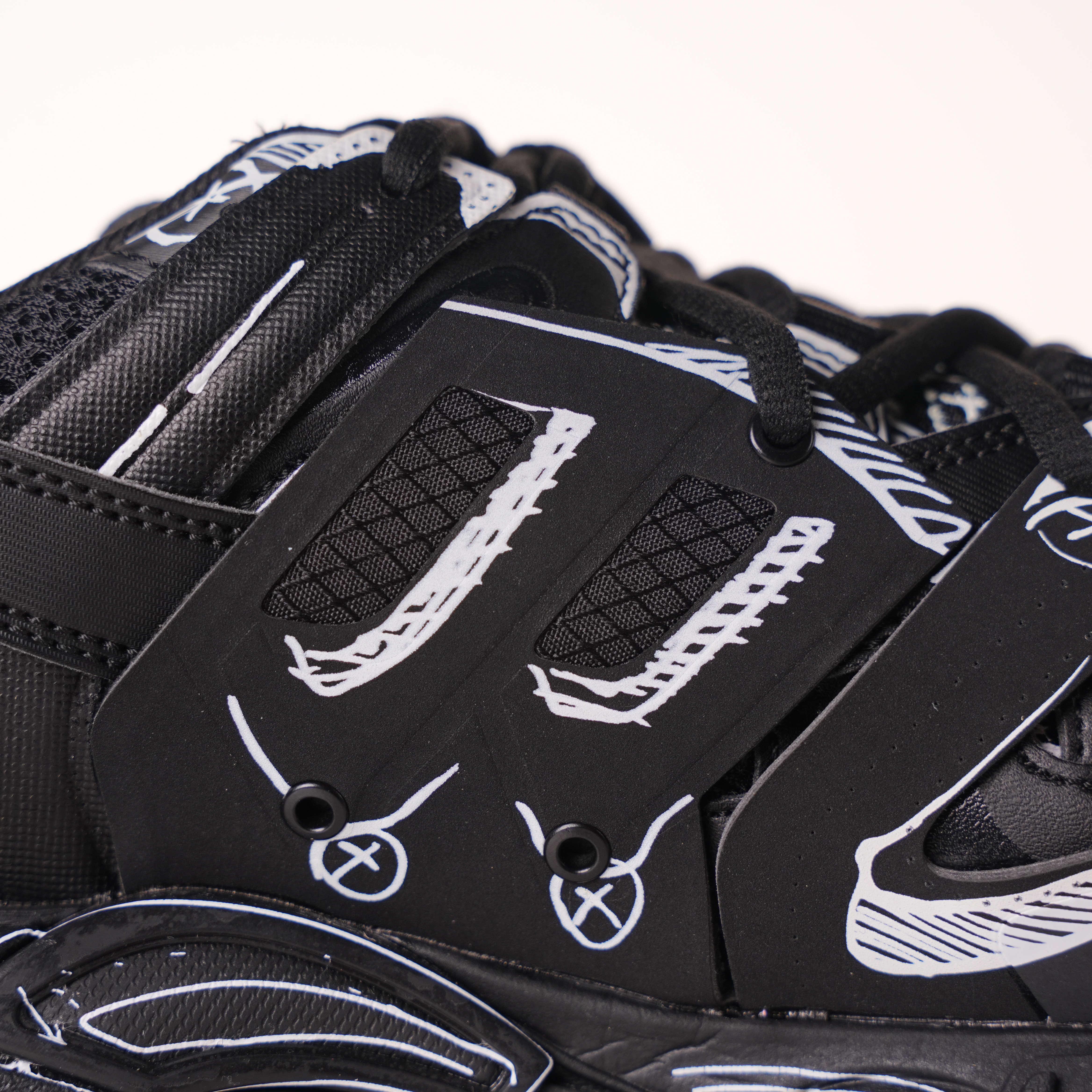 Balenciaga Track Black Black&White Painting