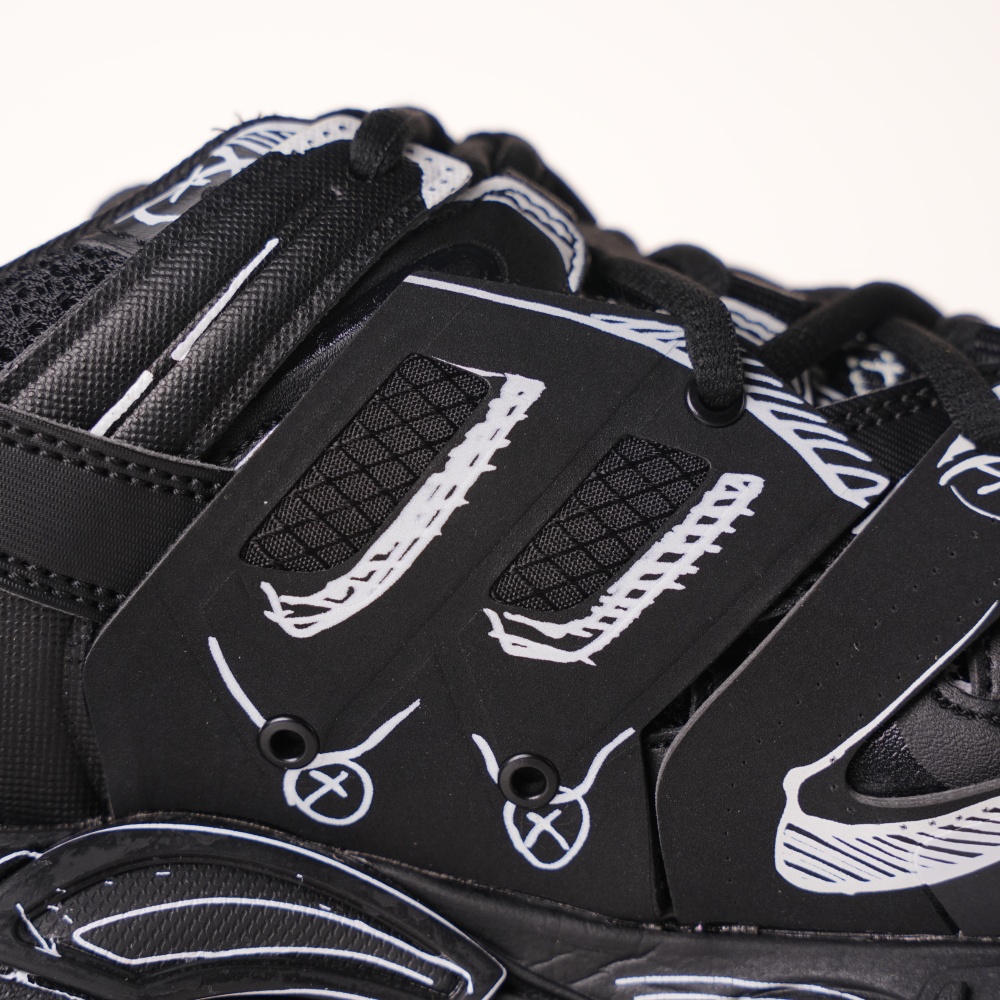 Balenciaga Track Black Black&White Painting