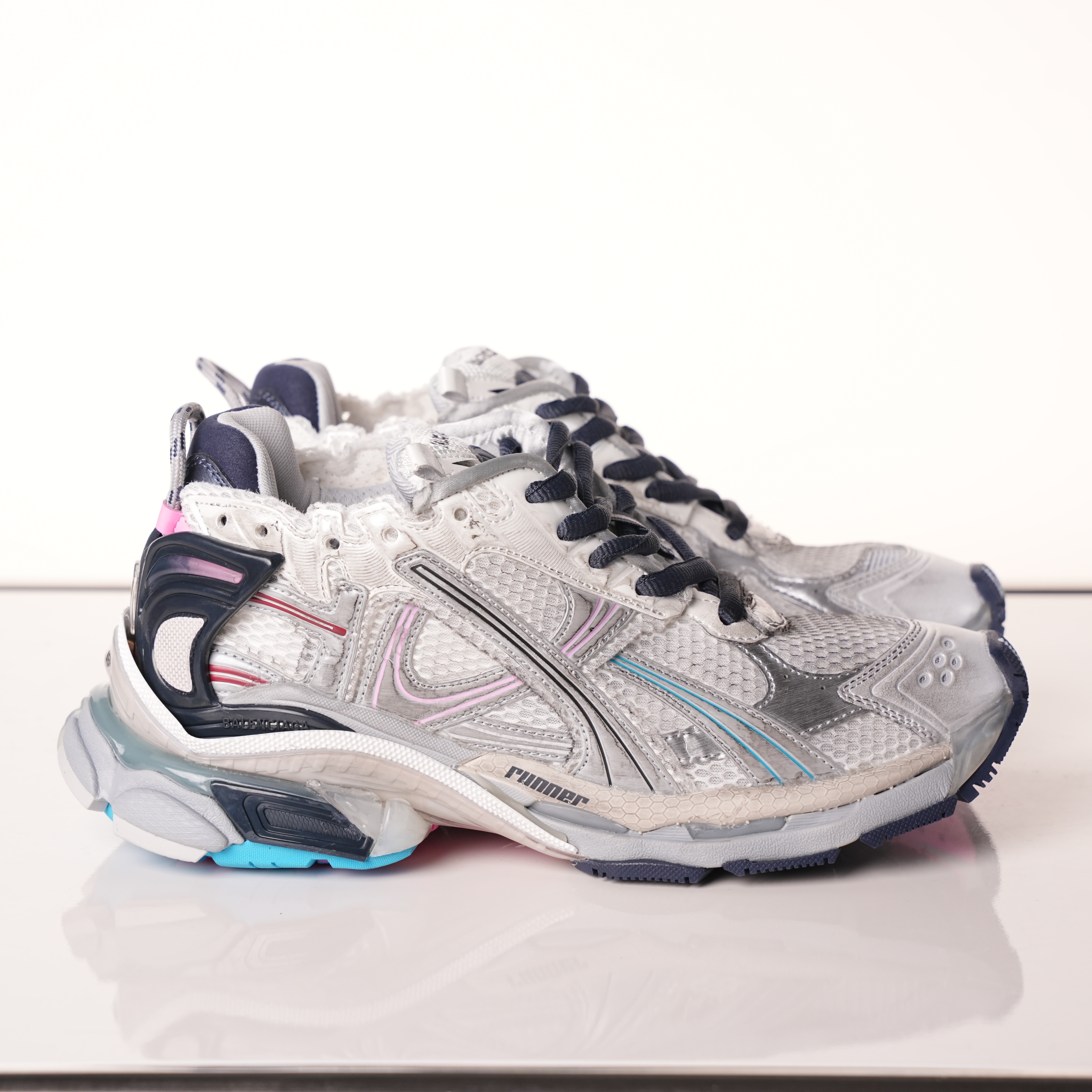 Balenciaga Runner Grey pink blue