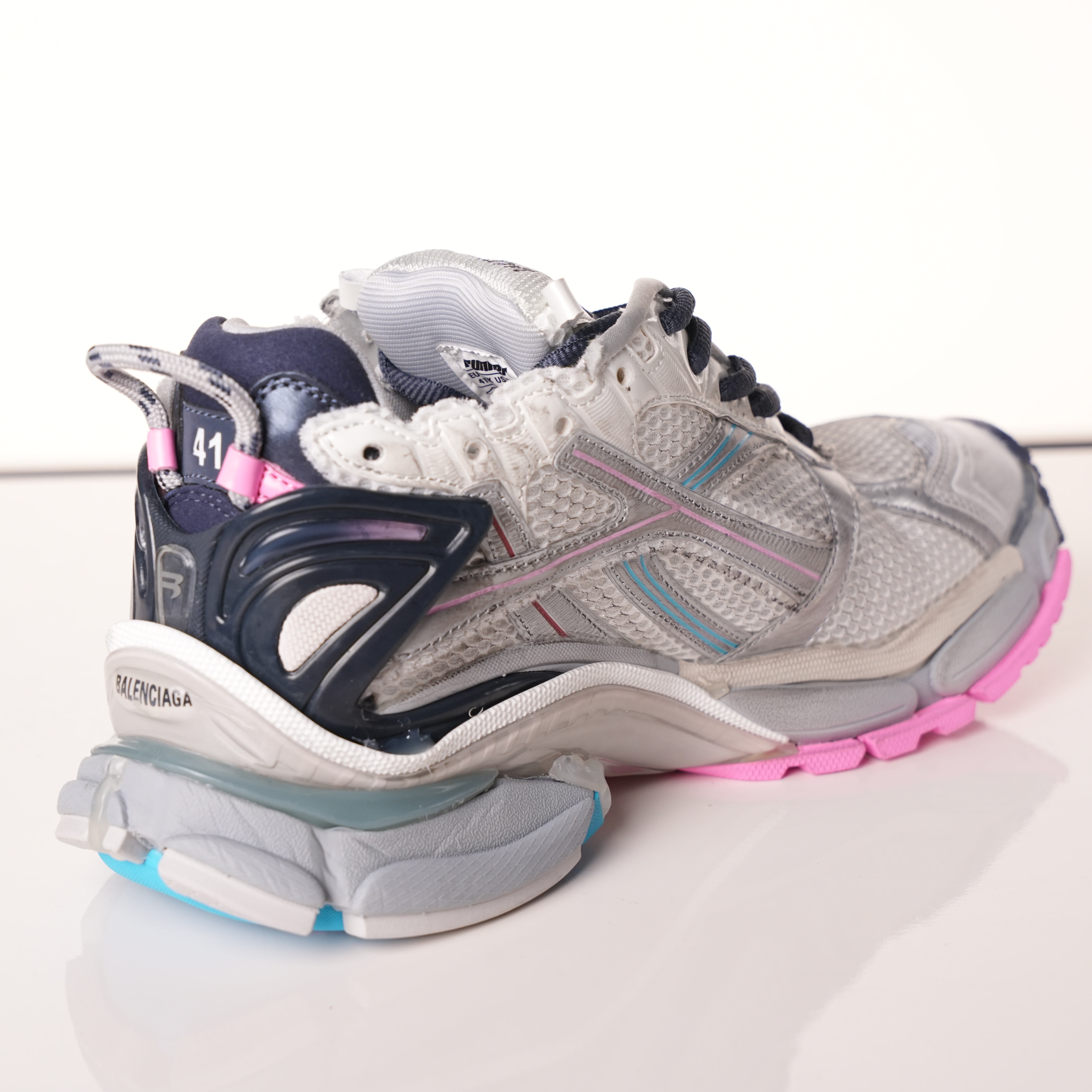Balenciaga Runner Grey pink blue