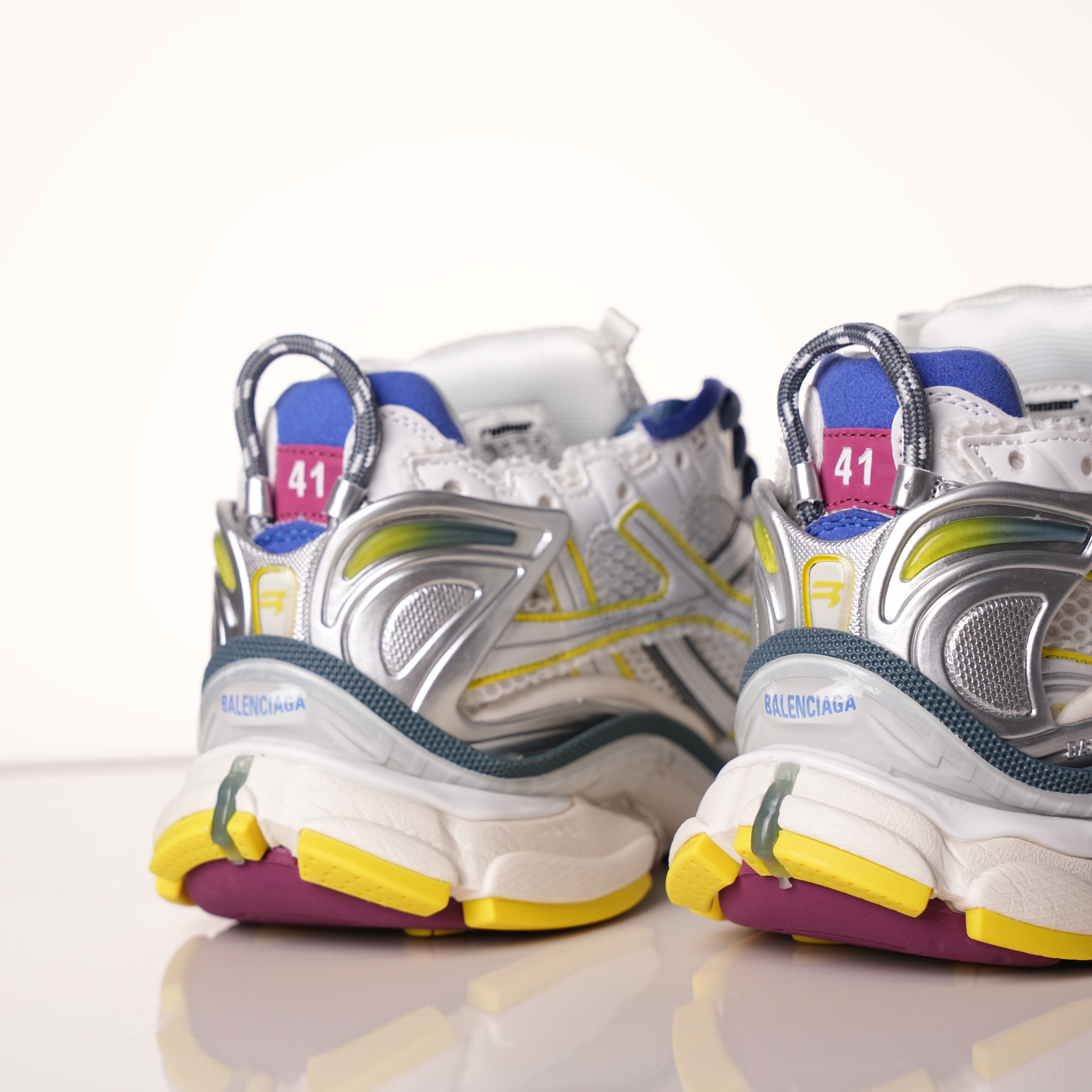 Balenciaga Runner Sneaker 'White Purple Blue'