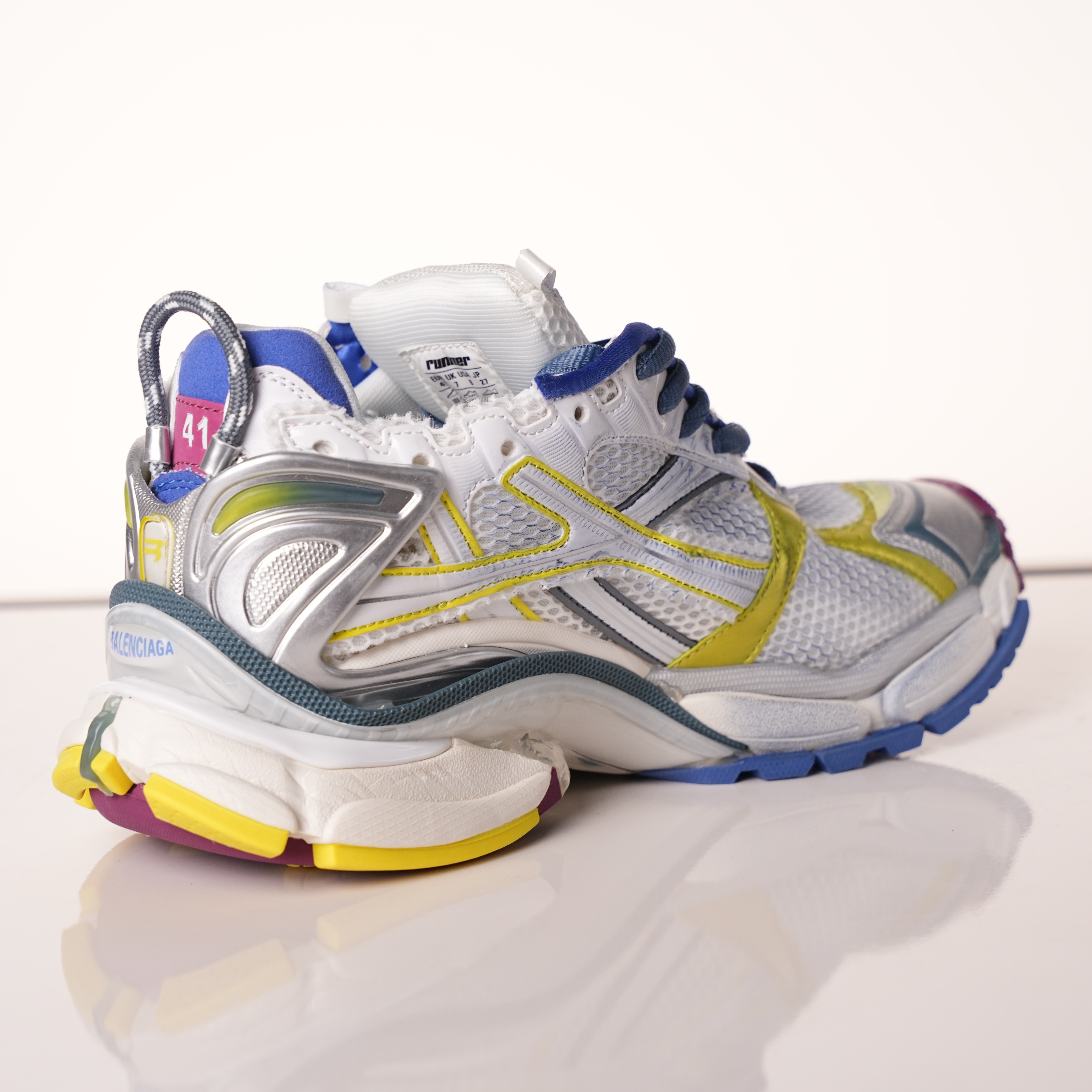 Balenciaga Runner Sneaker 'White Purple Blue'