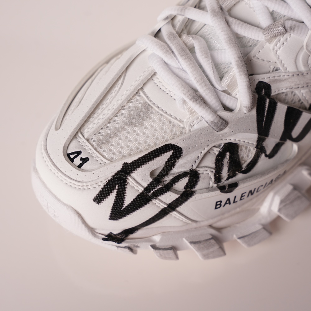 Balenciaga Track Graffiti White Black