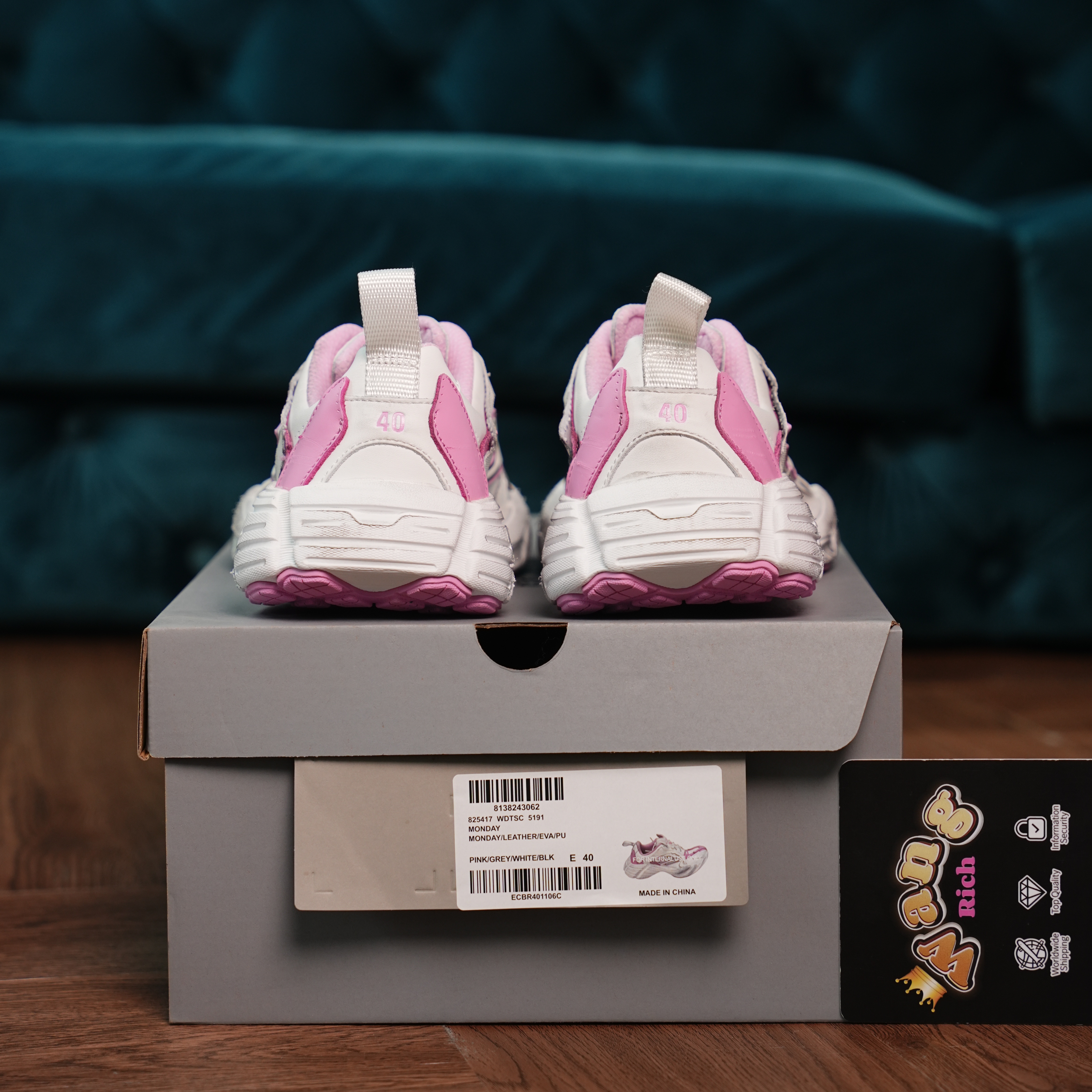 Balenciaga Monday shoe White Pink