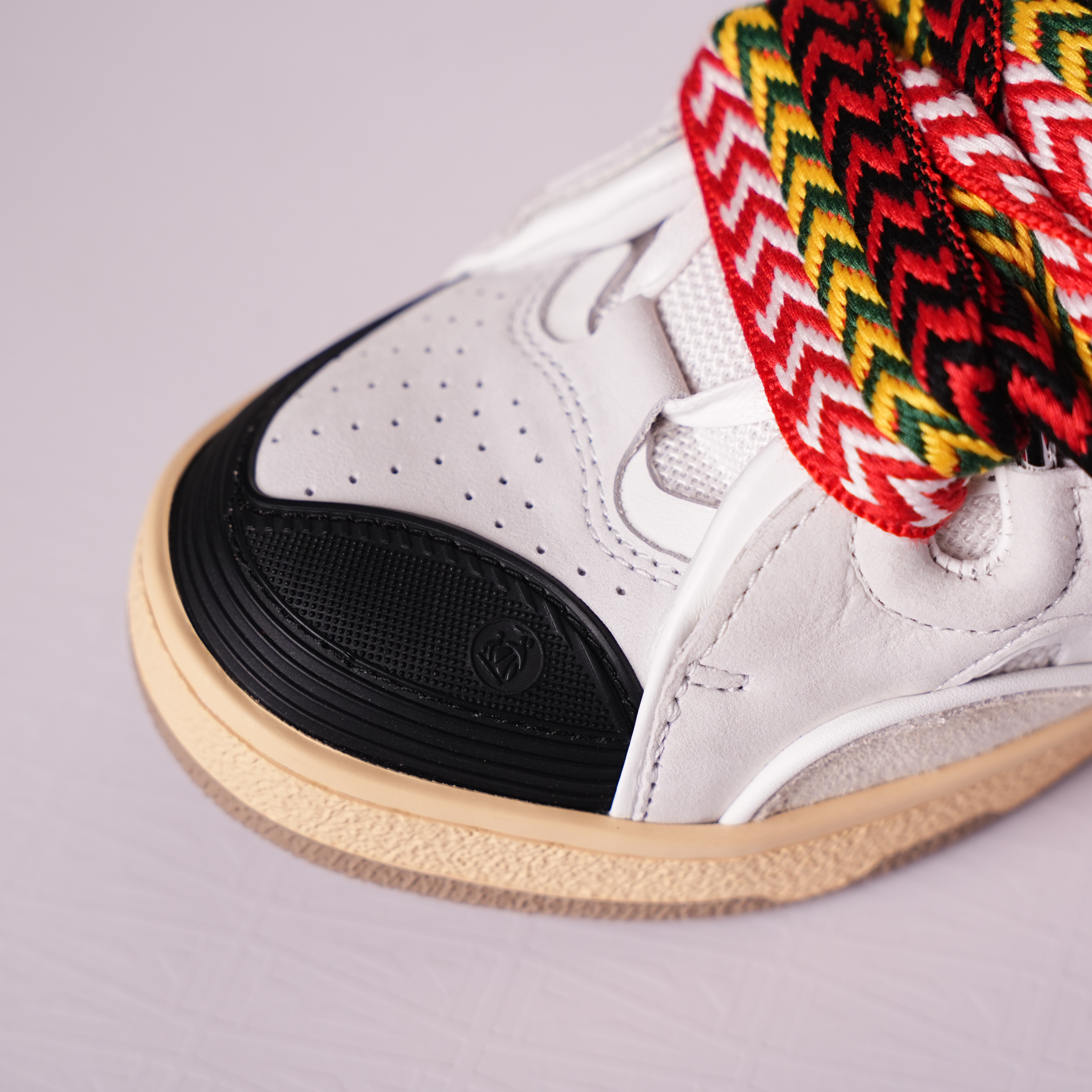 Lanvin Leather Curb White Iory