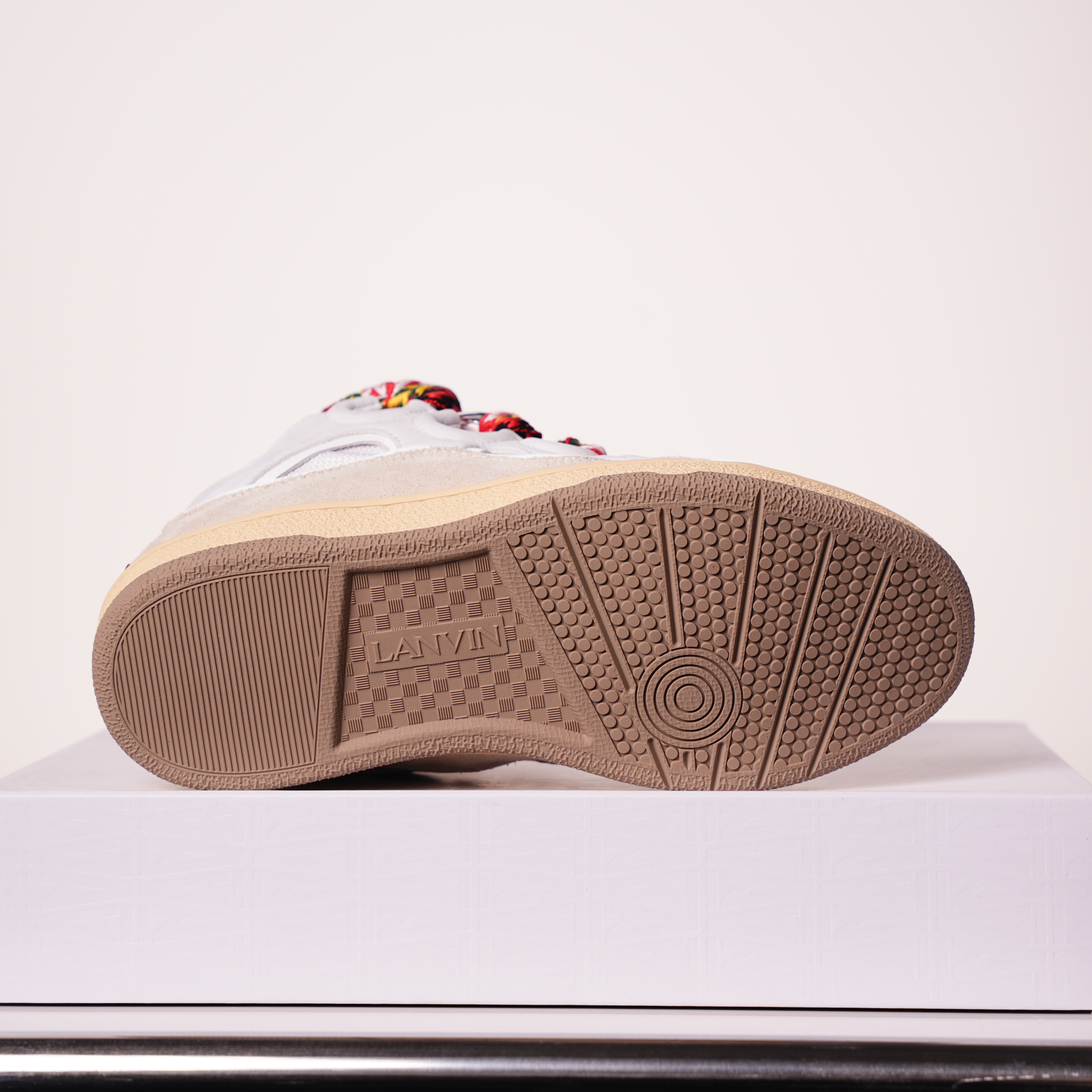 Lanvin Leather Curb White Iory