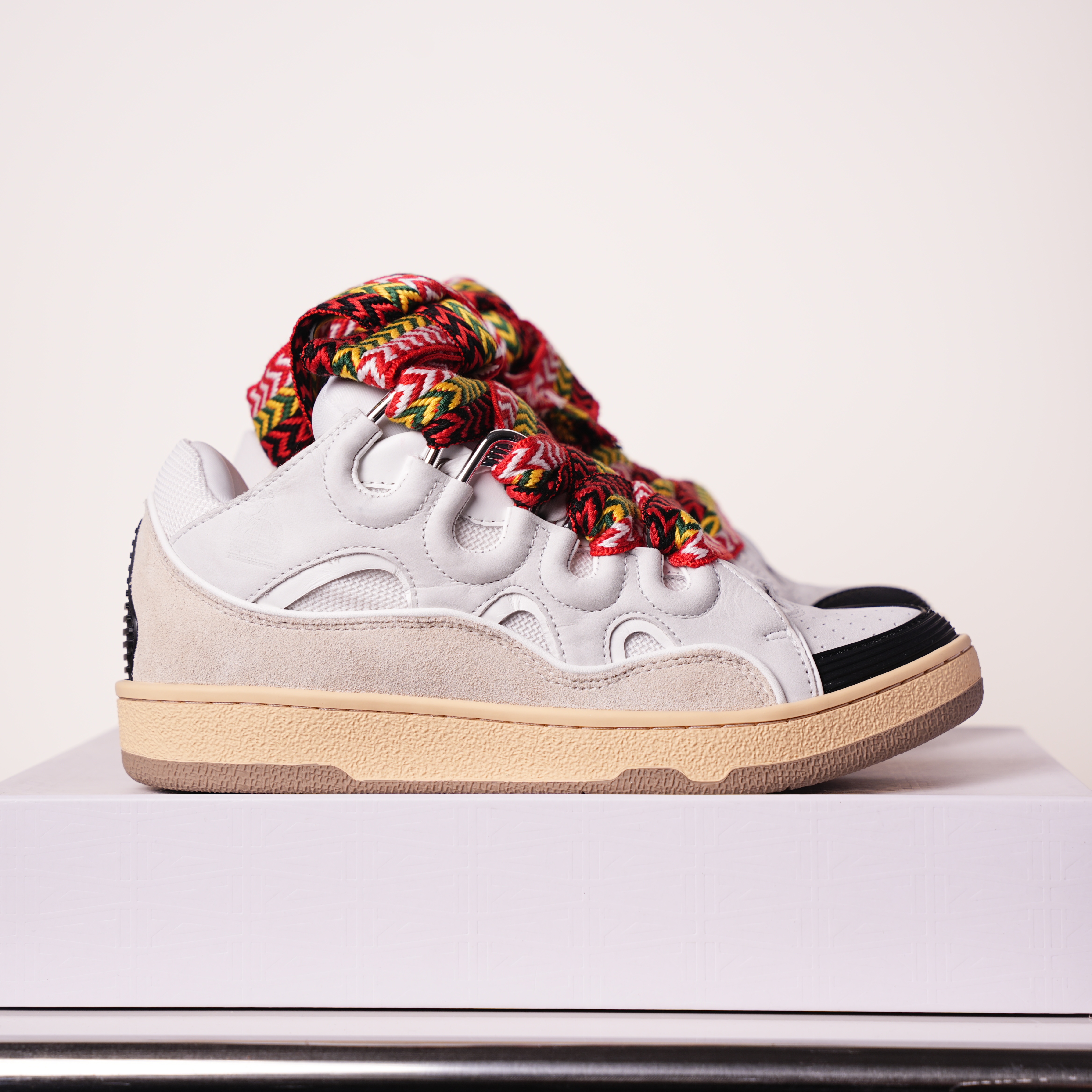 Lanvin Leather Curb White Iory
