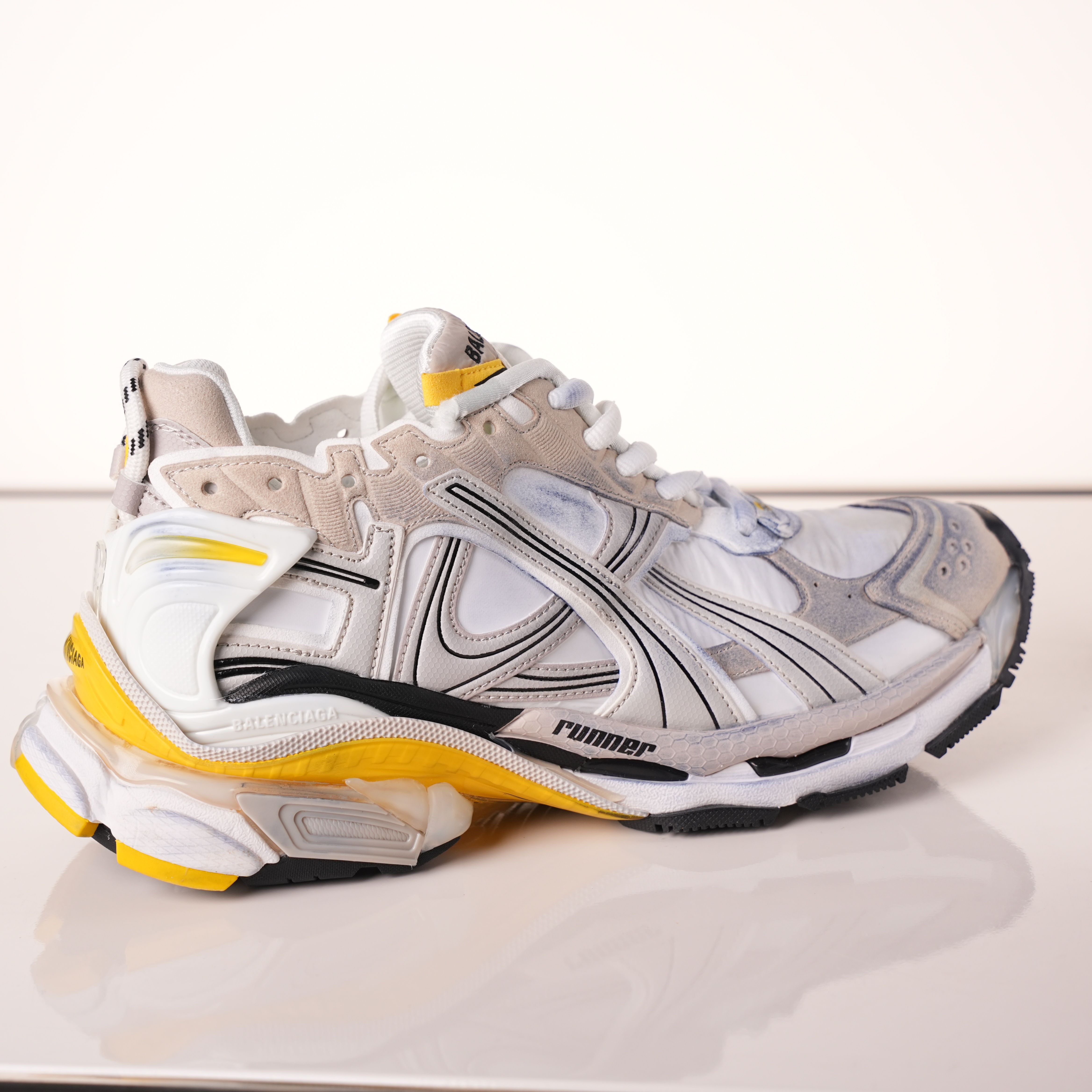 Balenciaga Runner Sneaker 'White Yellow'