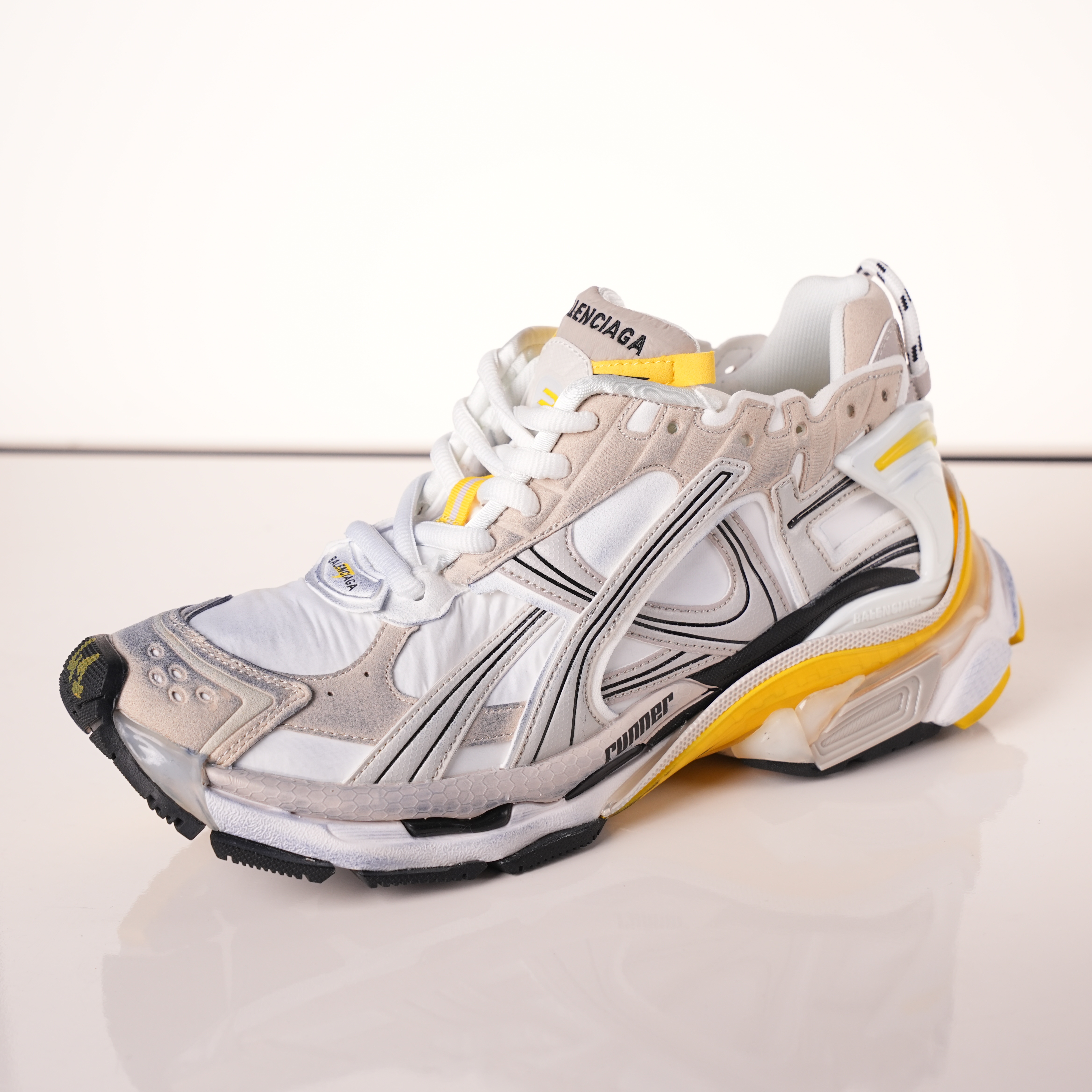 Balenciaga Runner Sneaker 'White Yellow'
