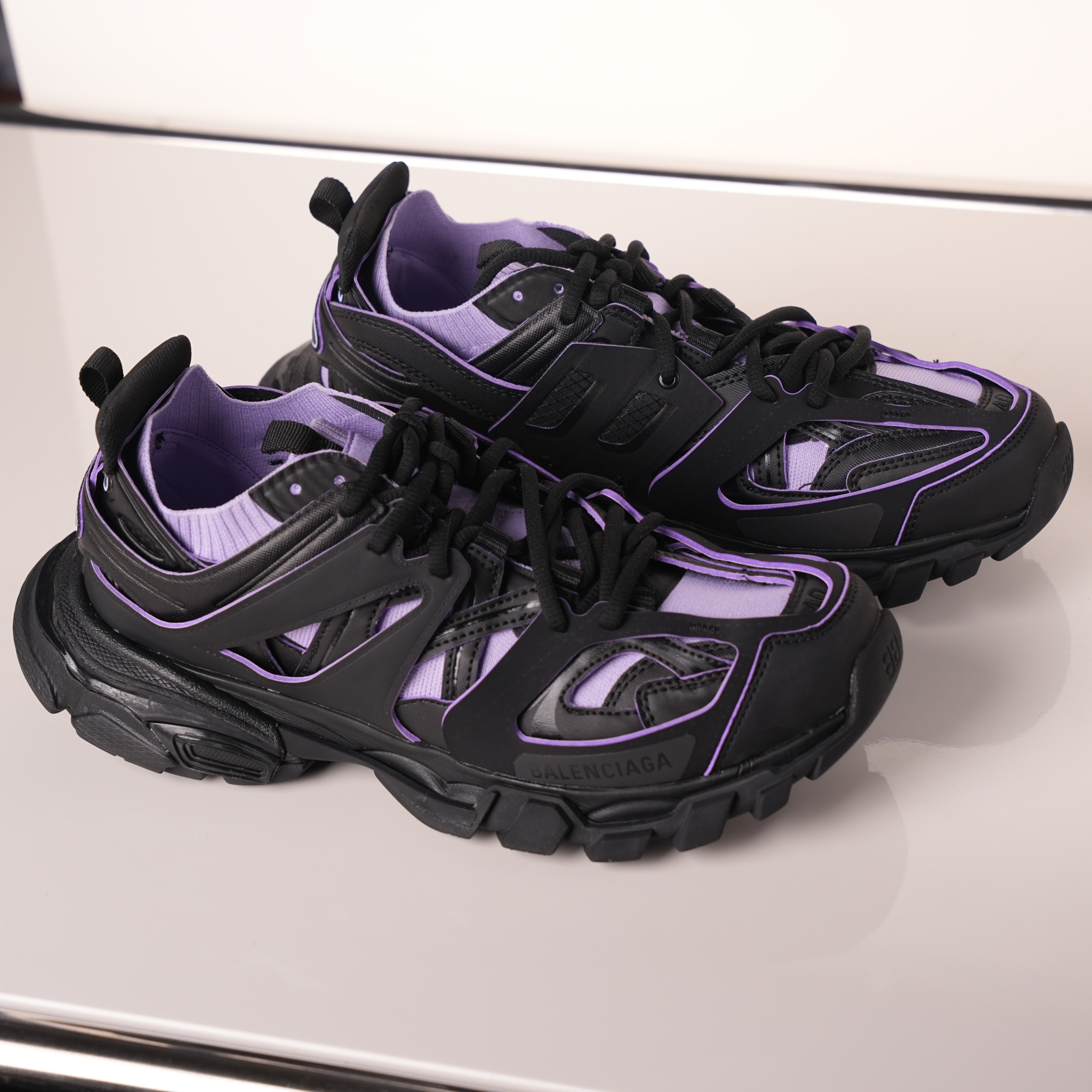 Balenciaga Track Black Rice Black Purple