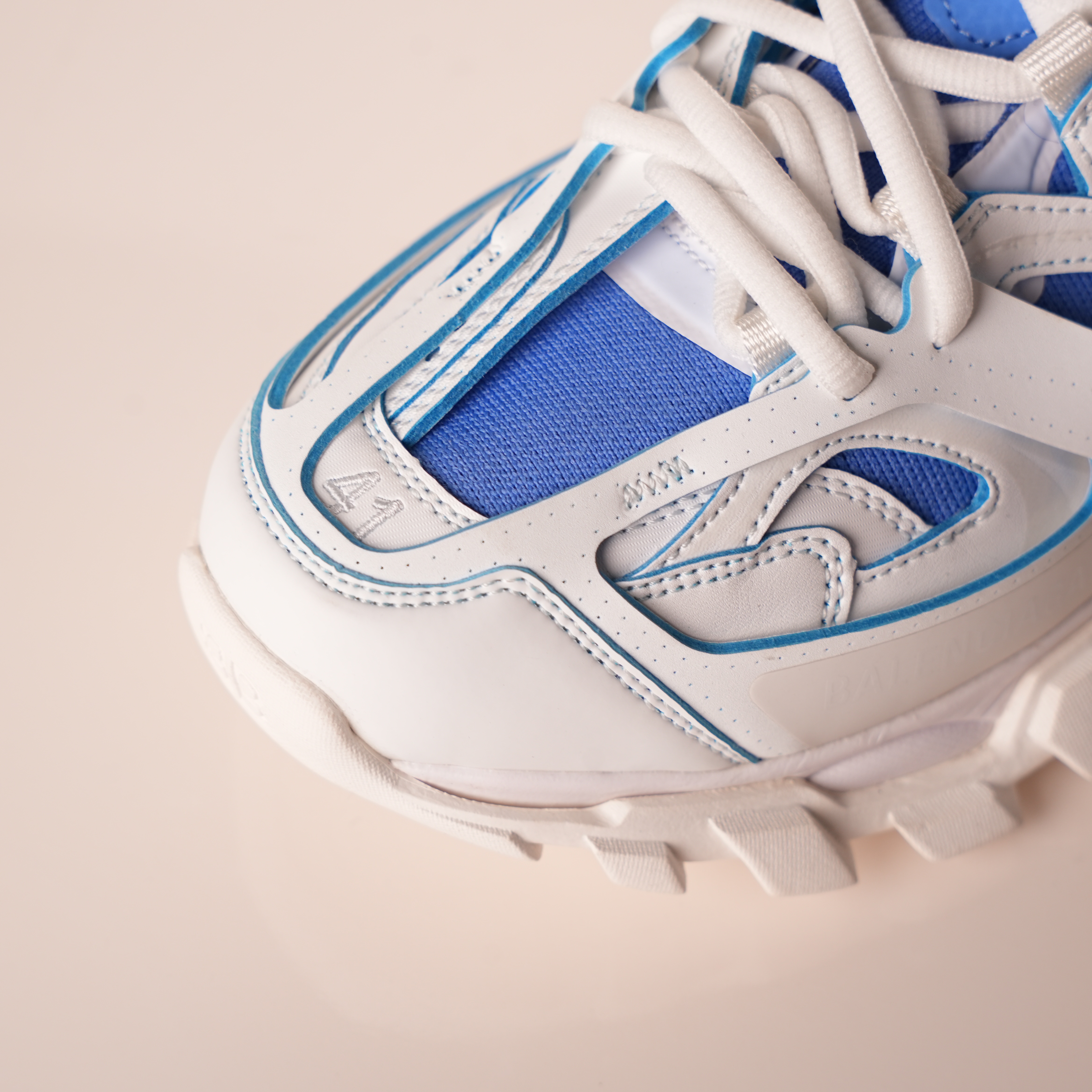 Balenciaga Track Sock White Blue