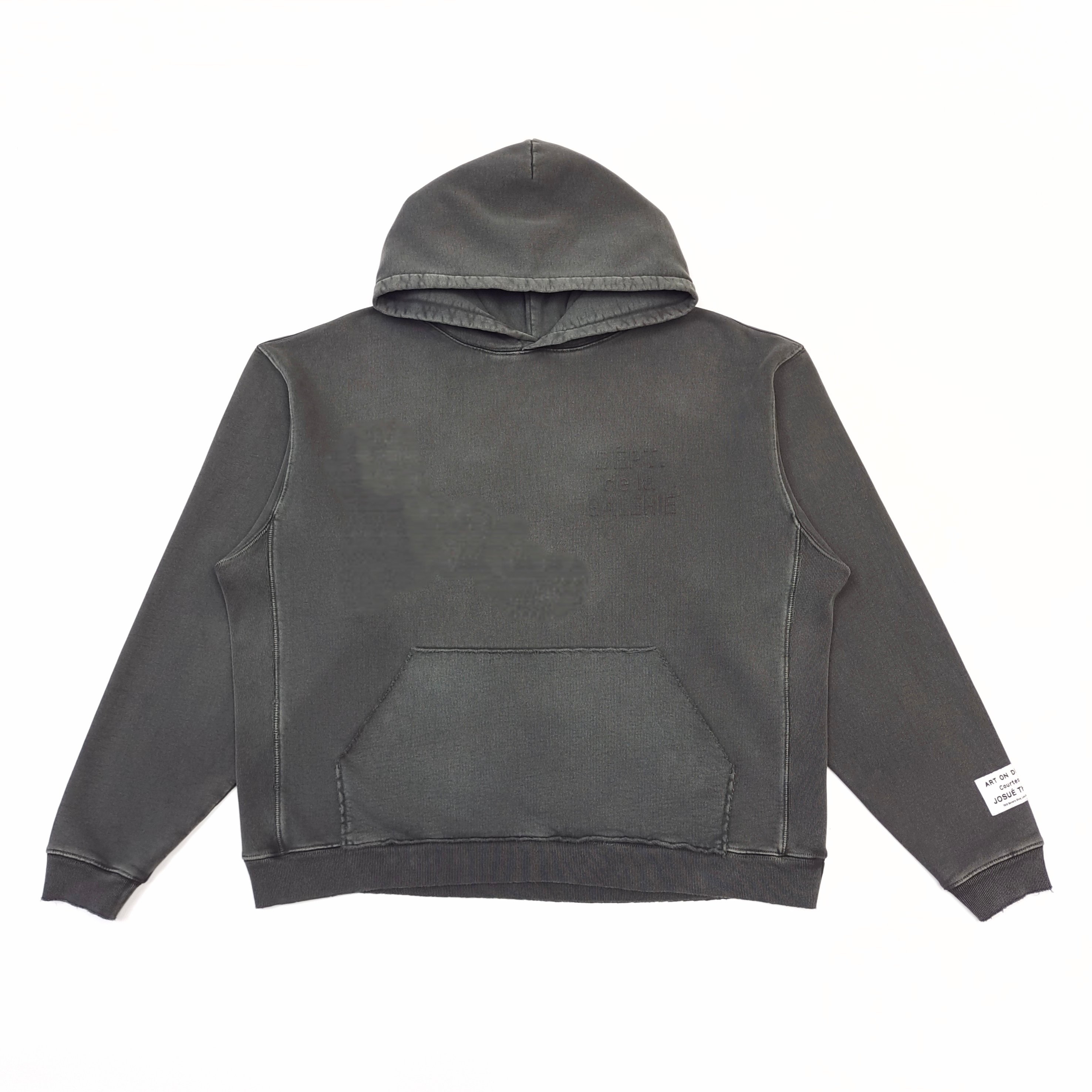 GD French Logo Painted Hoodie Sepia / Grey-Brown #B4341