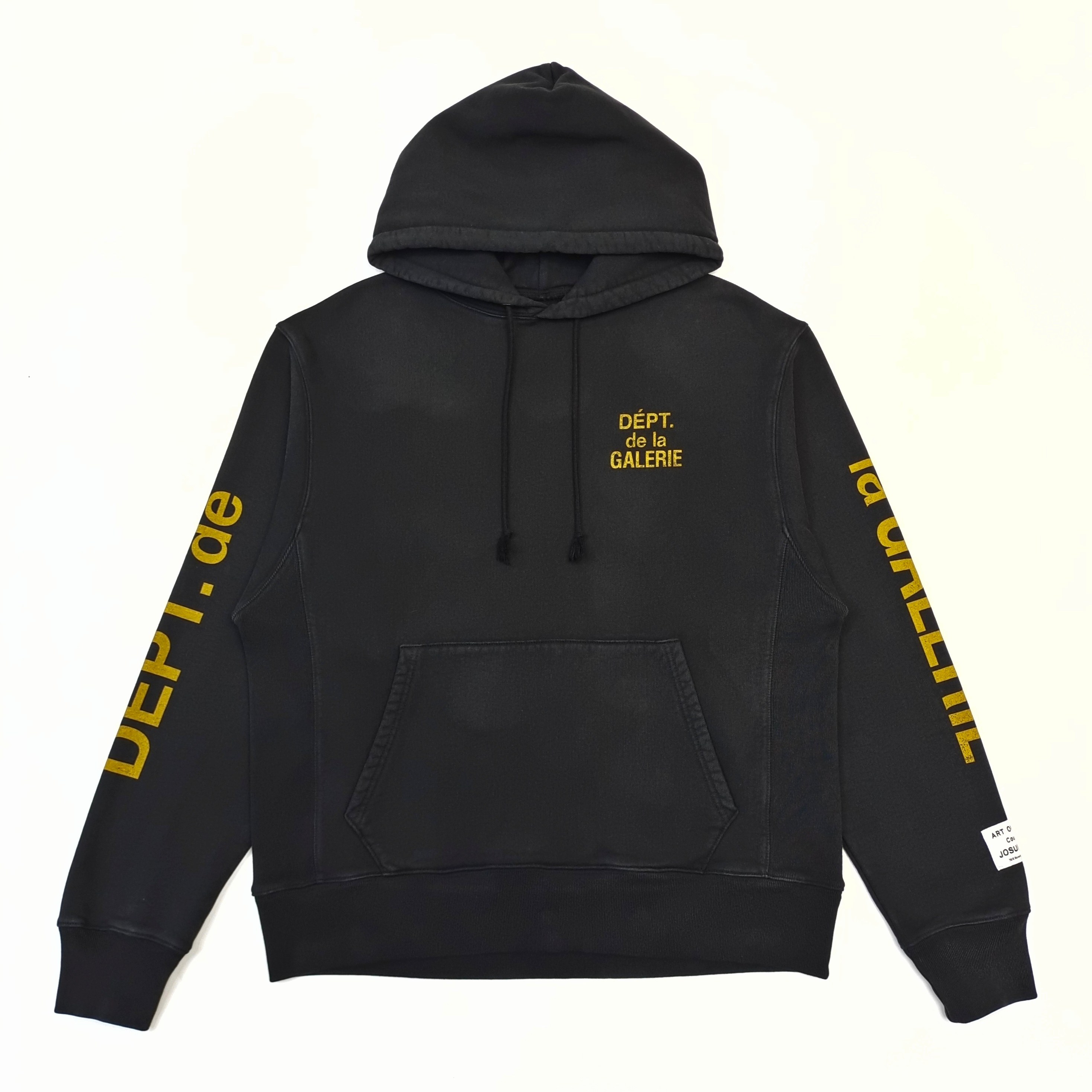 GD French Logo Hoodie Black / Yellow #B4360