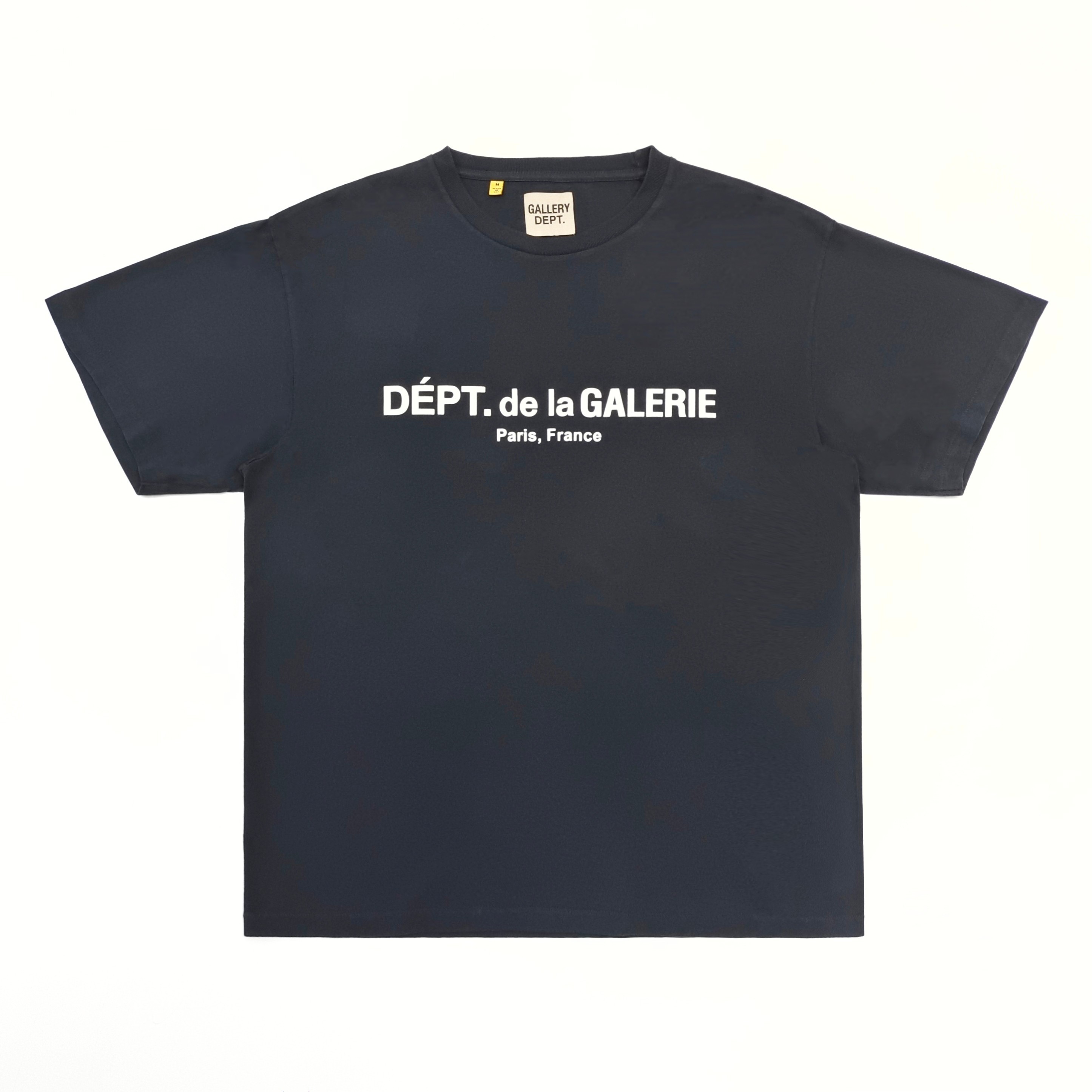GD French Logo Lux Tee Washed Black #B4408