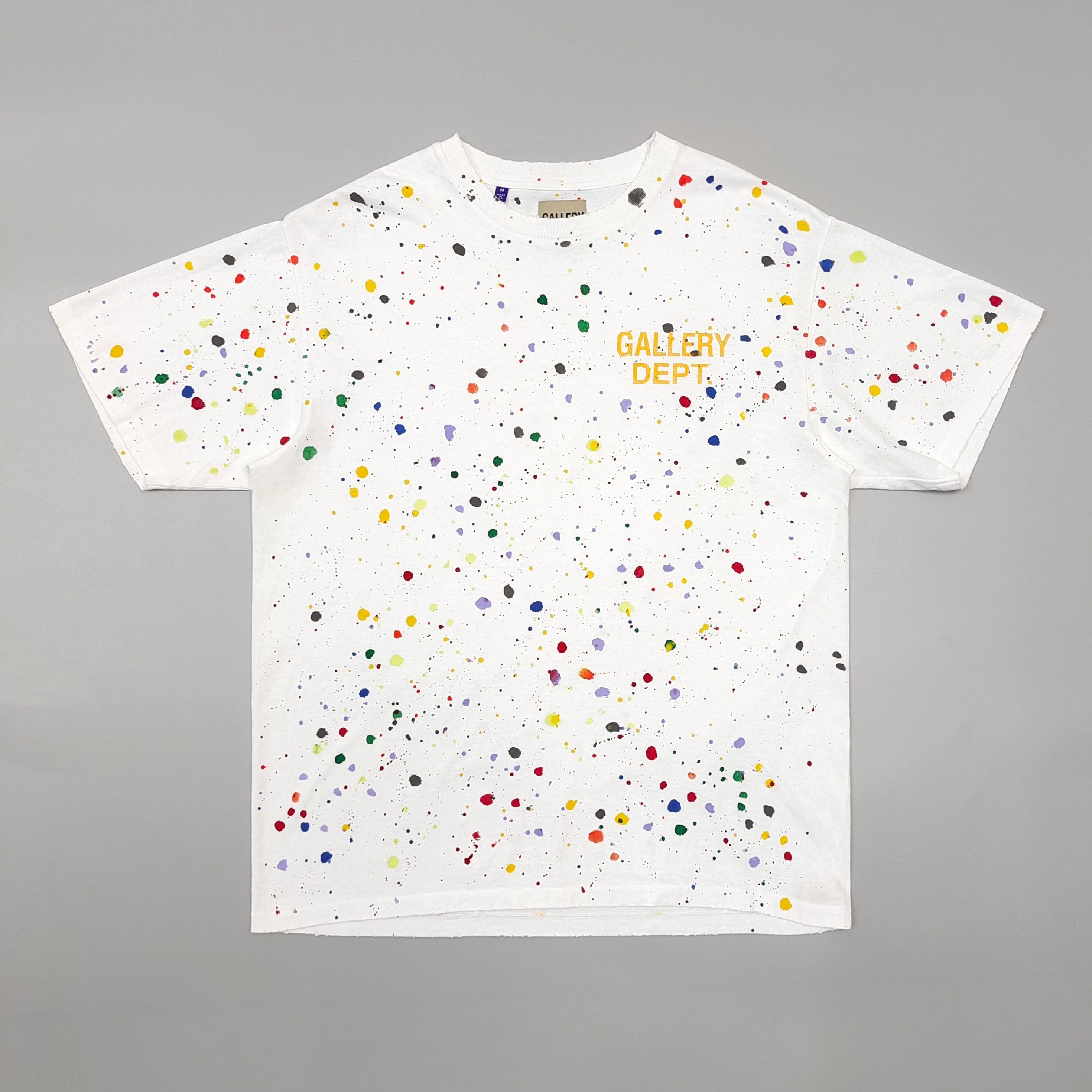GD Vintage Logo Painted / Hollywood Ca Splatter Tee White #B4420