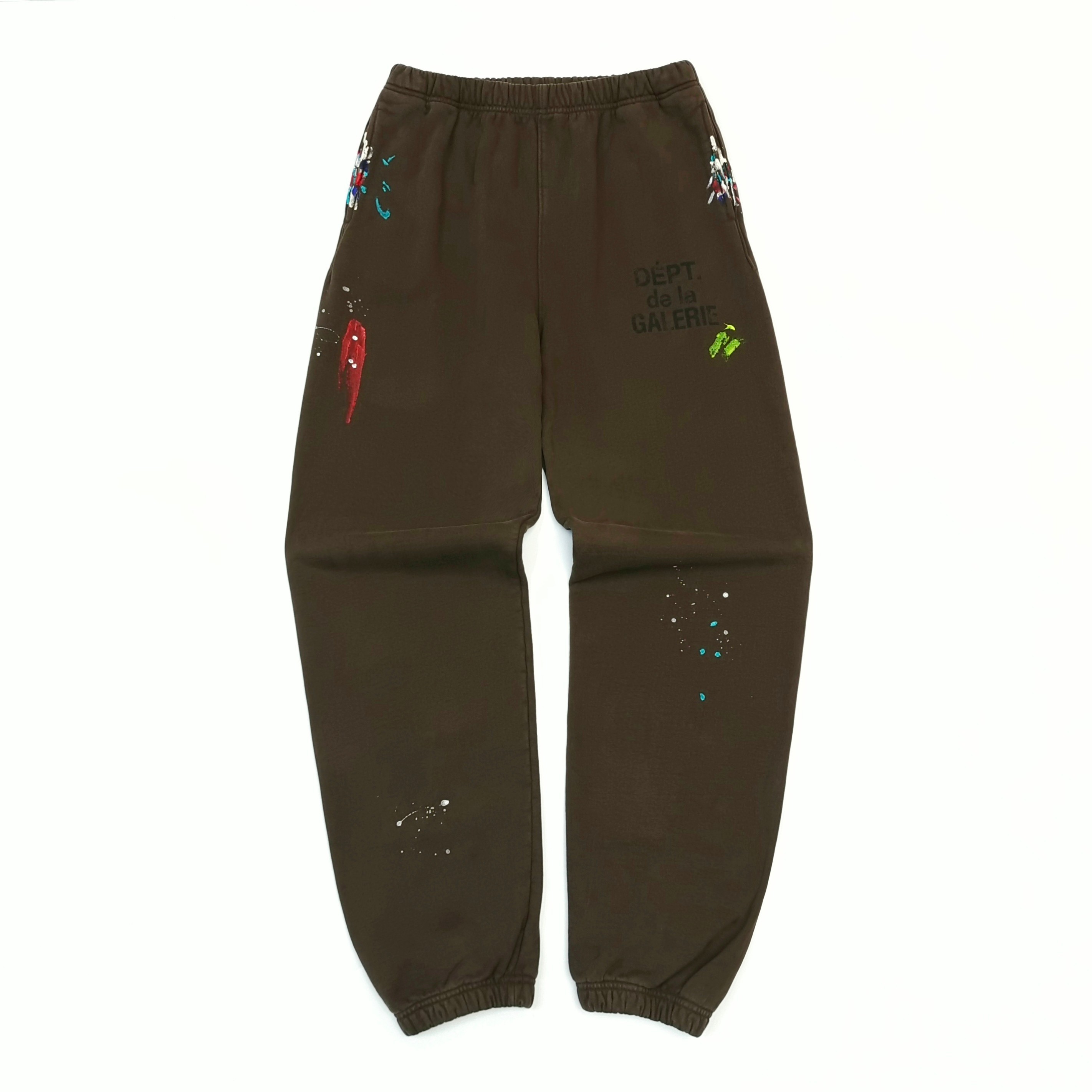 GD French Logo Sweatpant Sepia / Hand-Painted #B4438