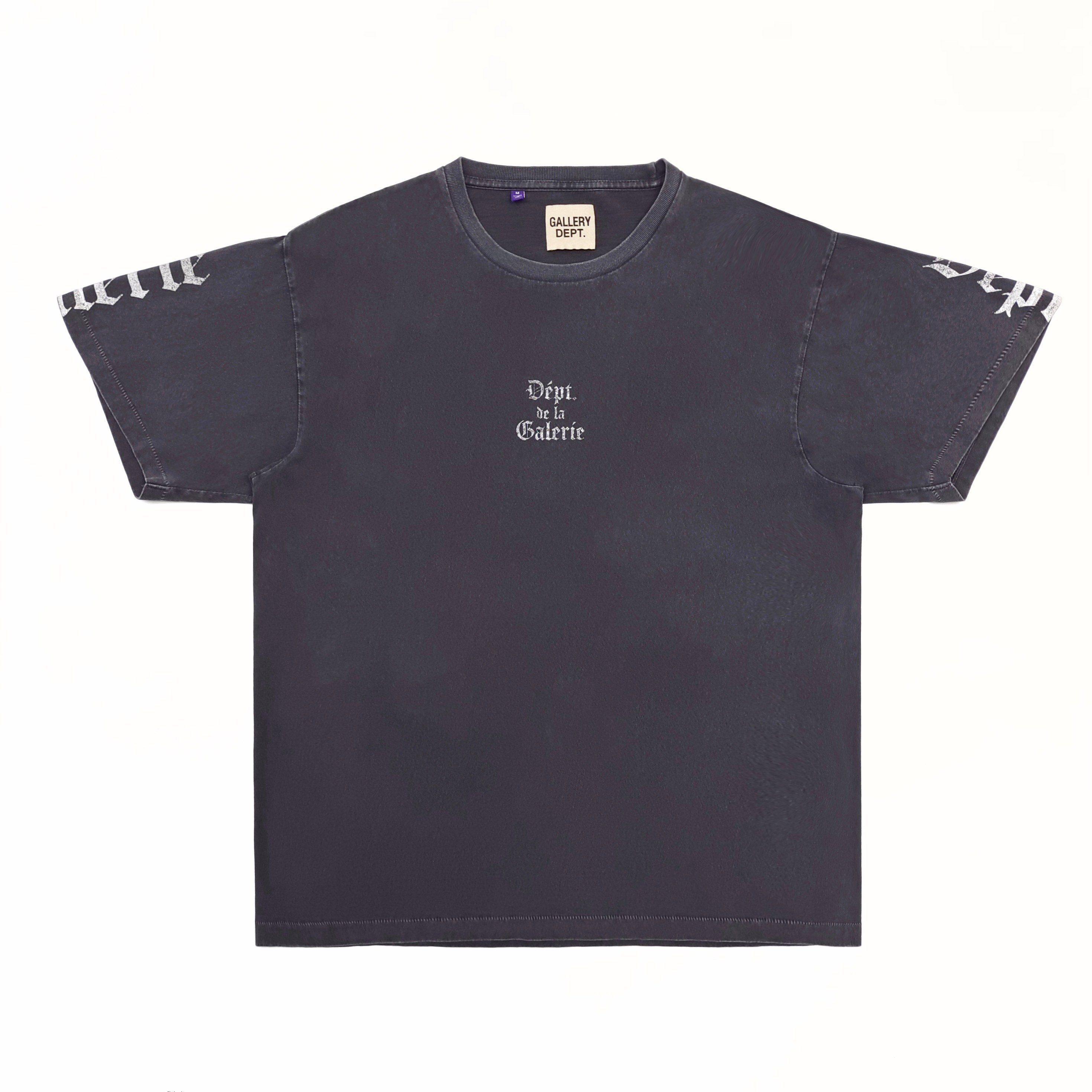 GD Dept. De La Galerie Gothic Logo Tee Black #B4458