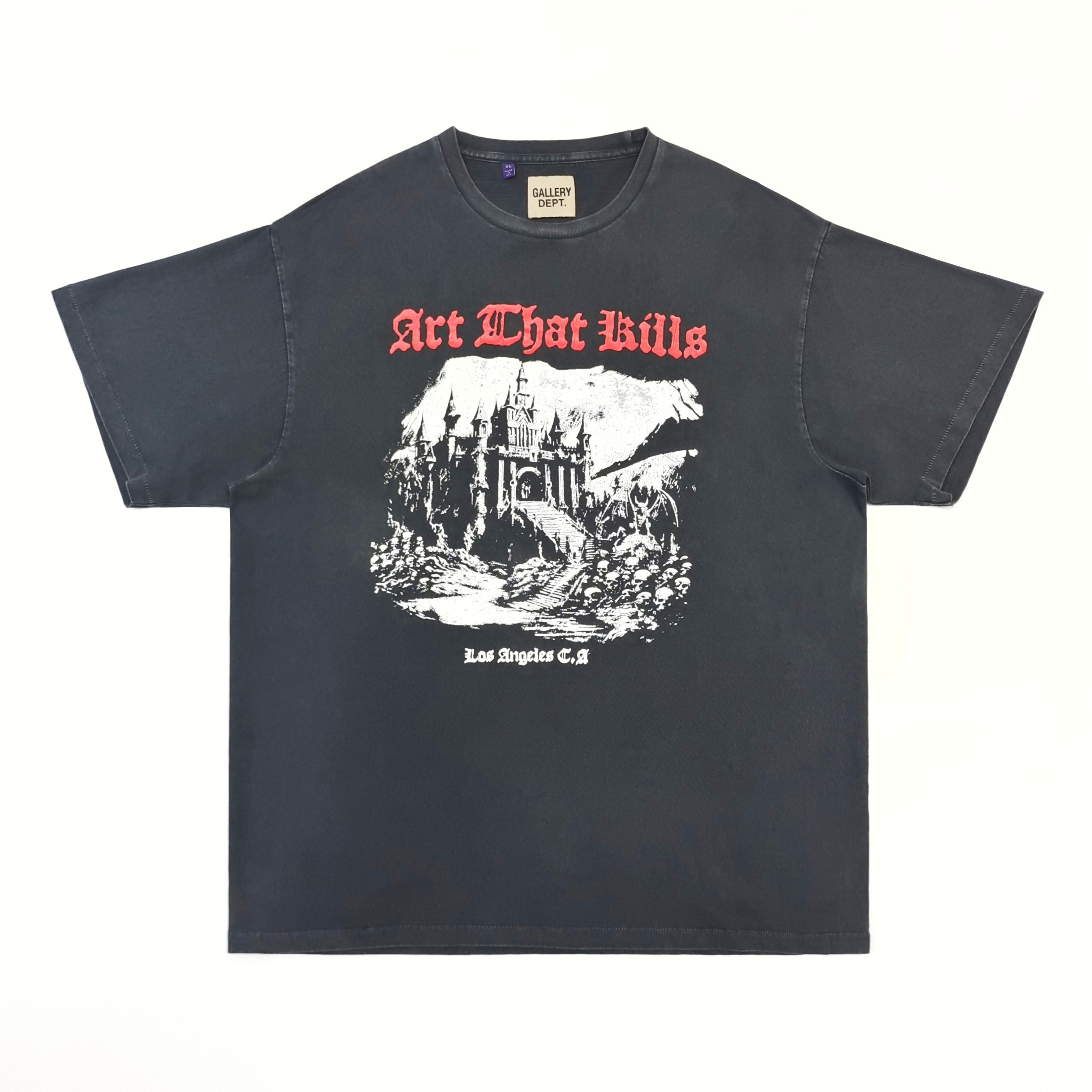 GD ATK Castle Tee Vintage Black #B4463