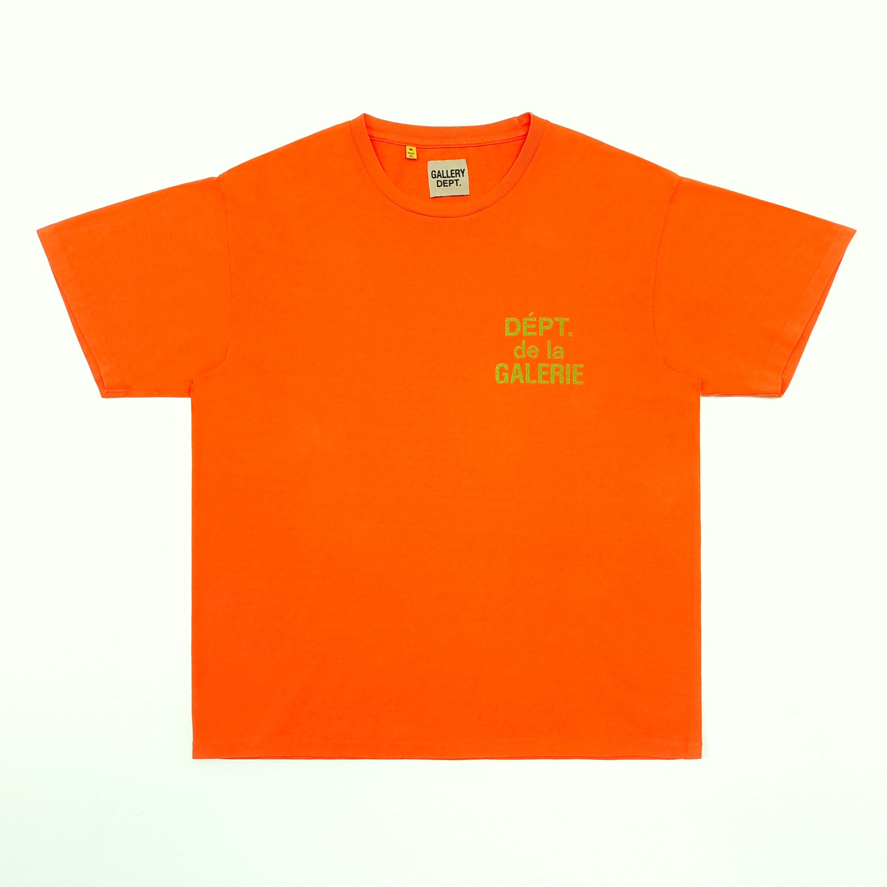 GD French Logo Lux Tee / Dept De La Galerie Tee Orange #B4466
