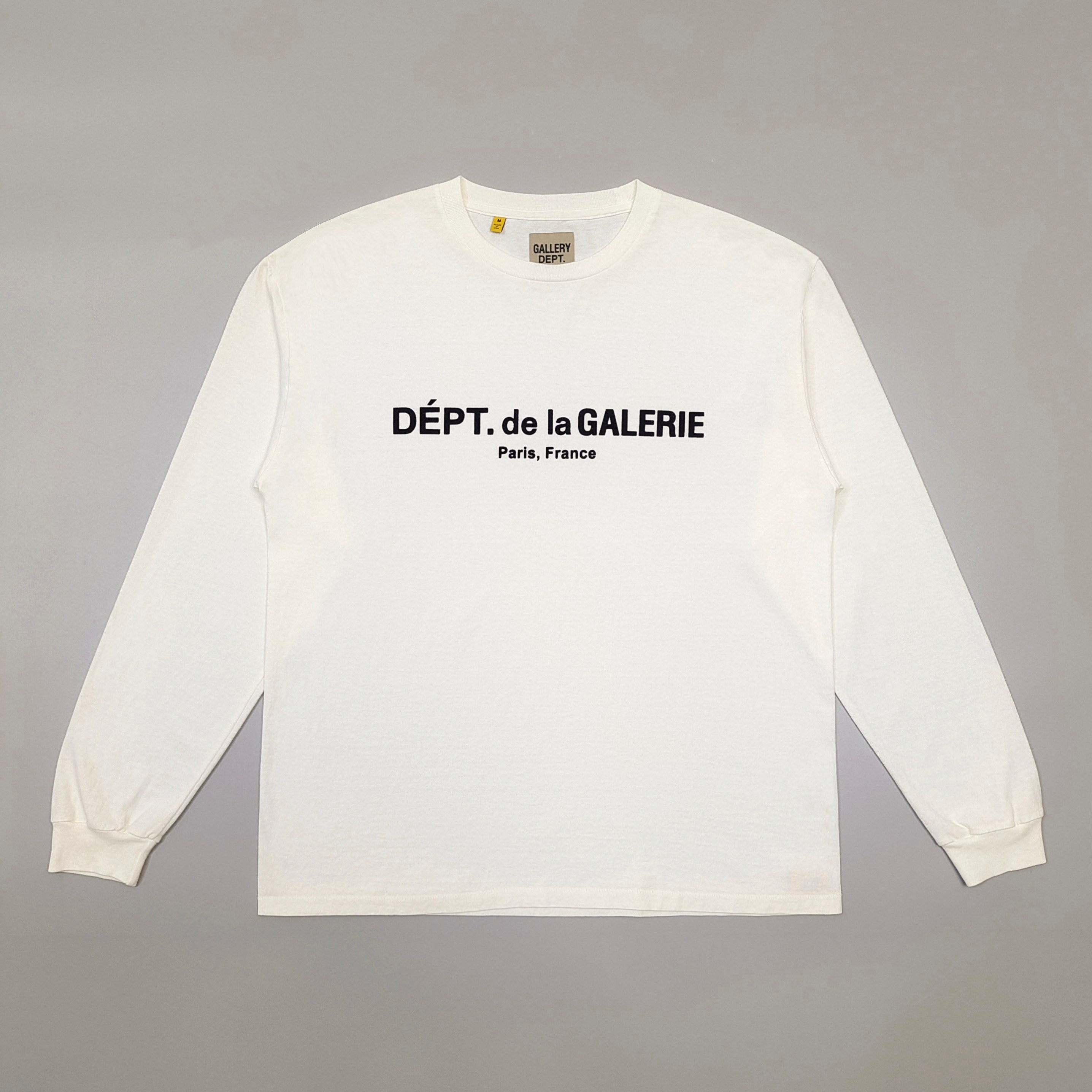 GD Dept De La Galerie / French Logo L/S Tee Cream #B4519