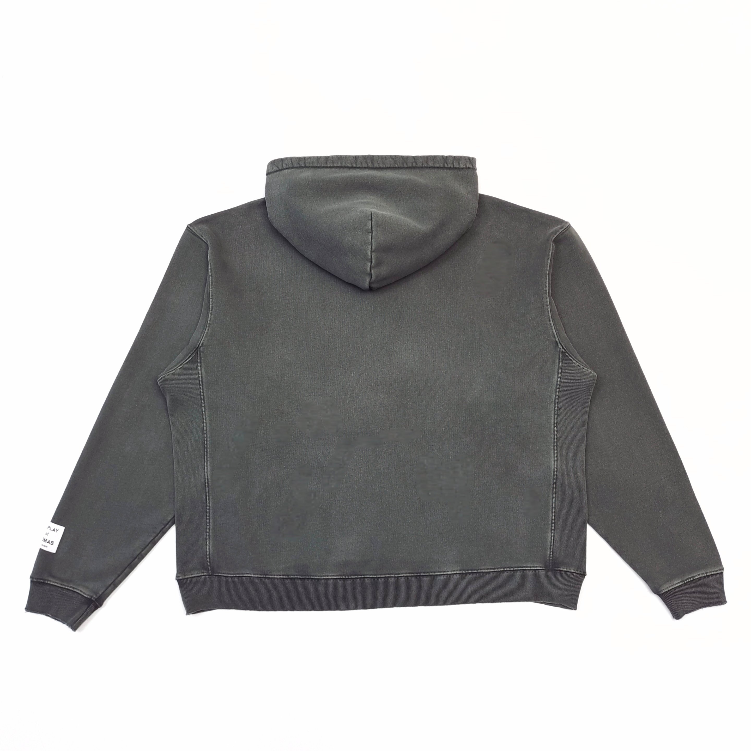 GD French Logo Painted Hoodie Sepia / Grey-Brown #B4341