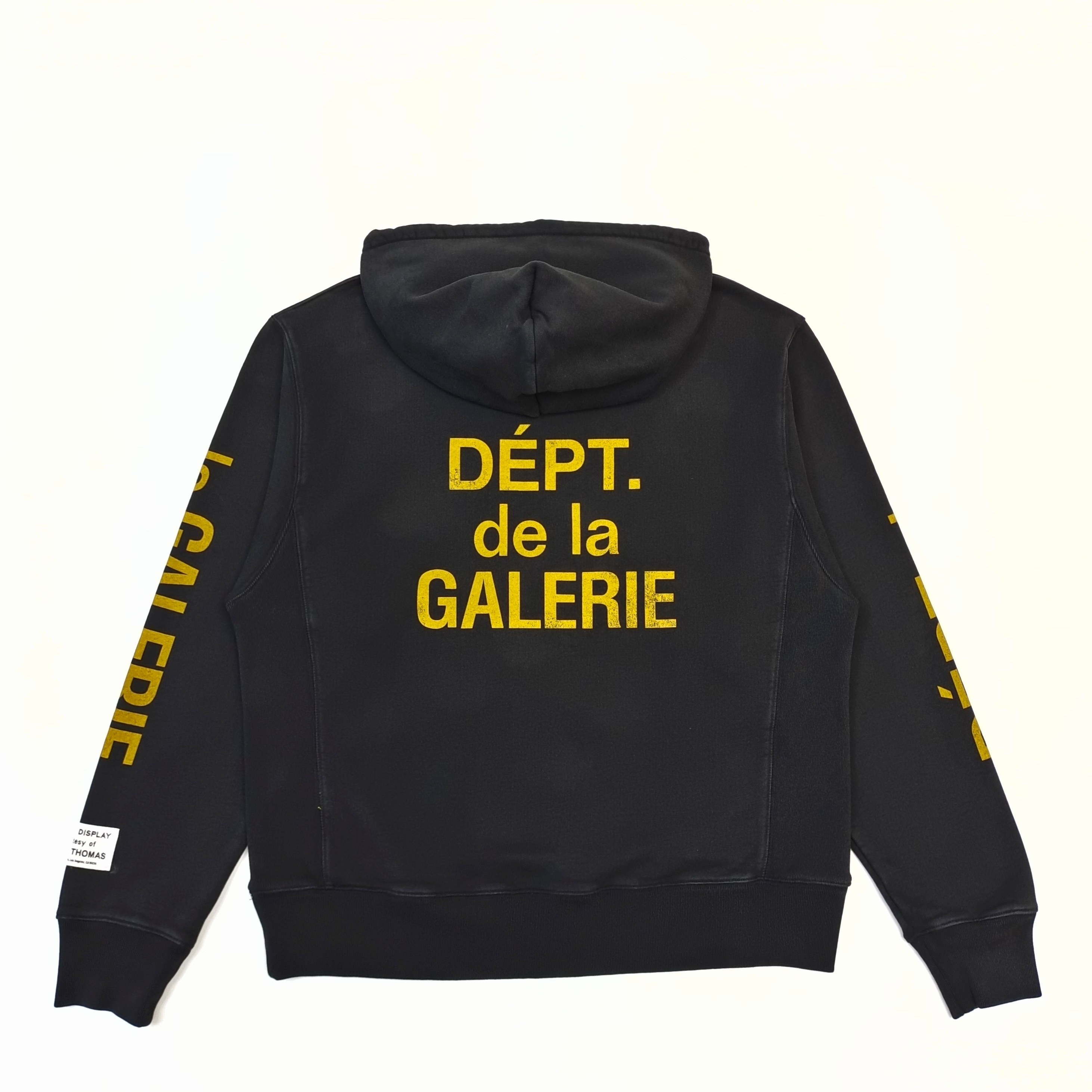GD French Logo Hoodie Black / Yellow #B4360