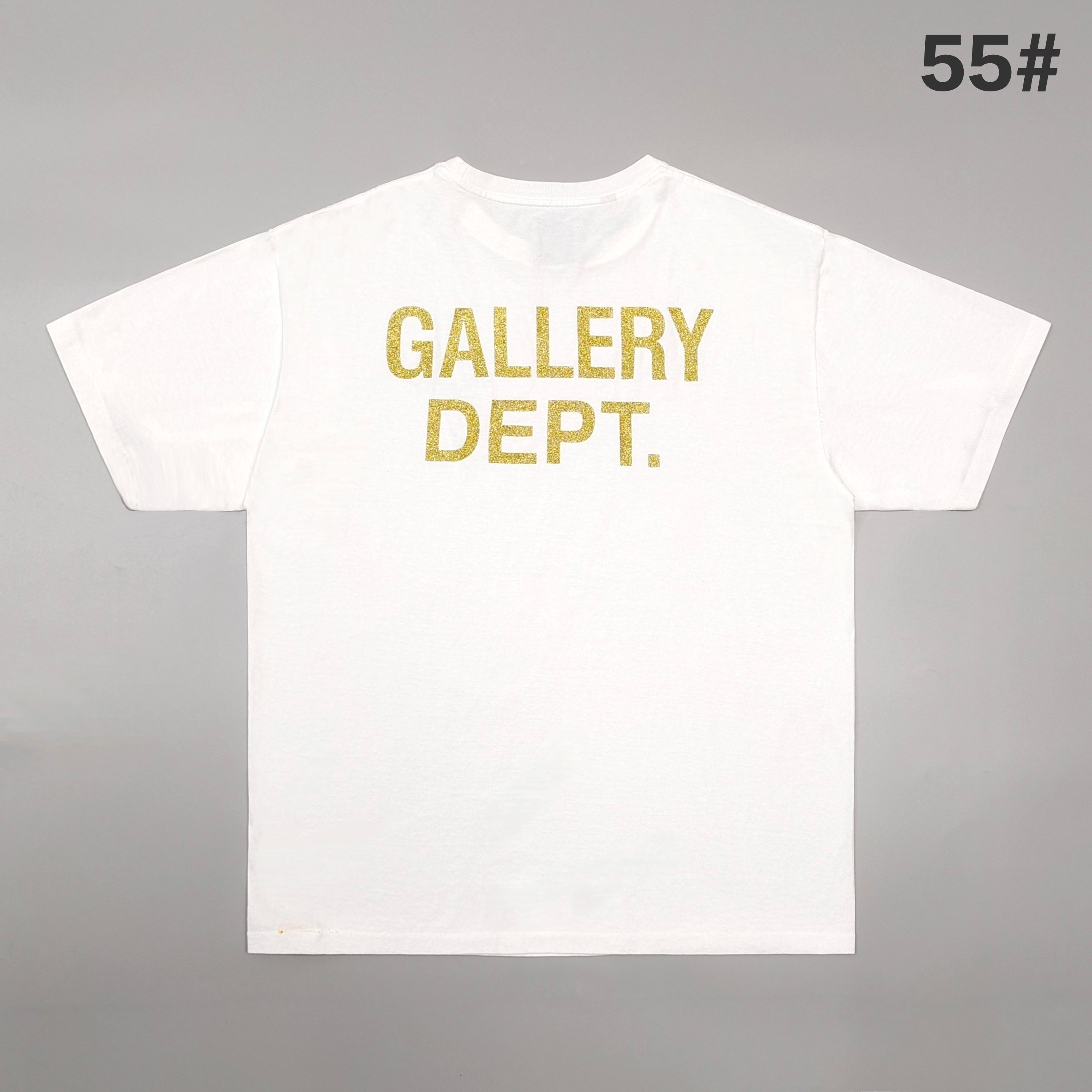 GD Gallery Dept. 55# Small Logo Tee White / Gold Back #B4411
