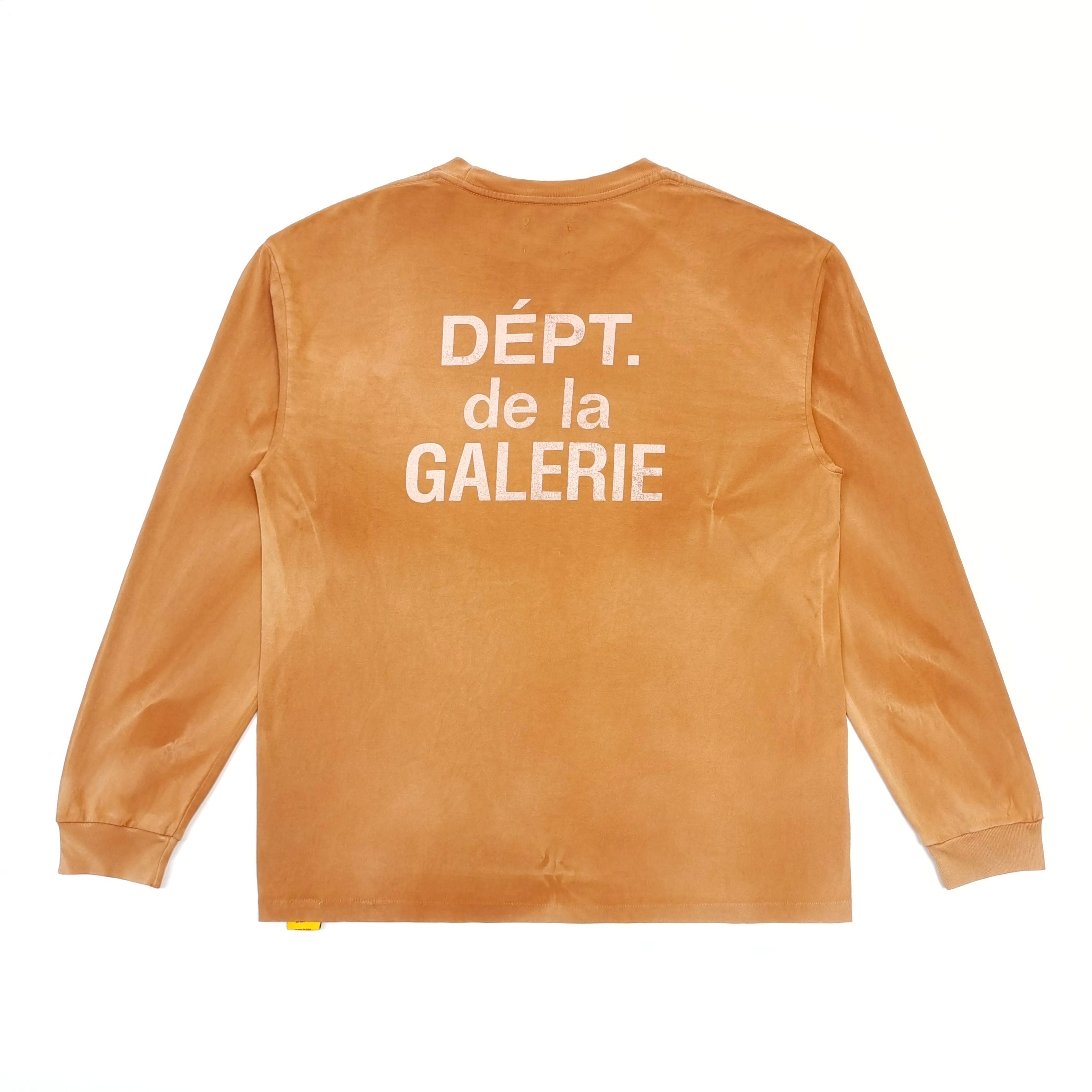 GD French L/S Tee / Dept De La Galerie Long Sleeve Tan #B4442-GD