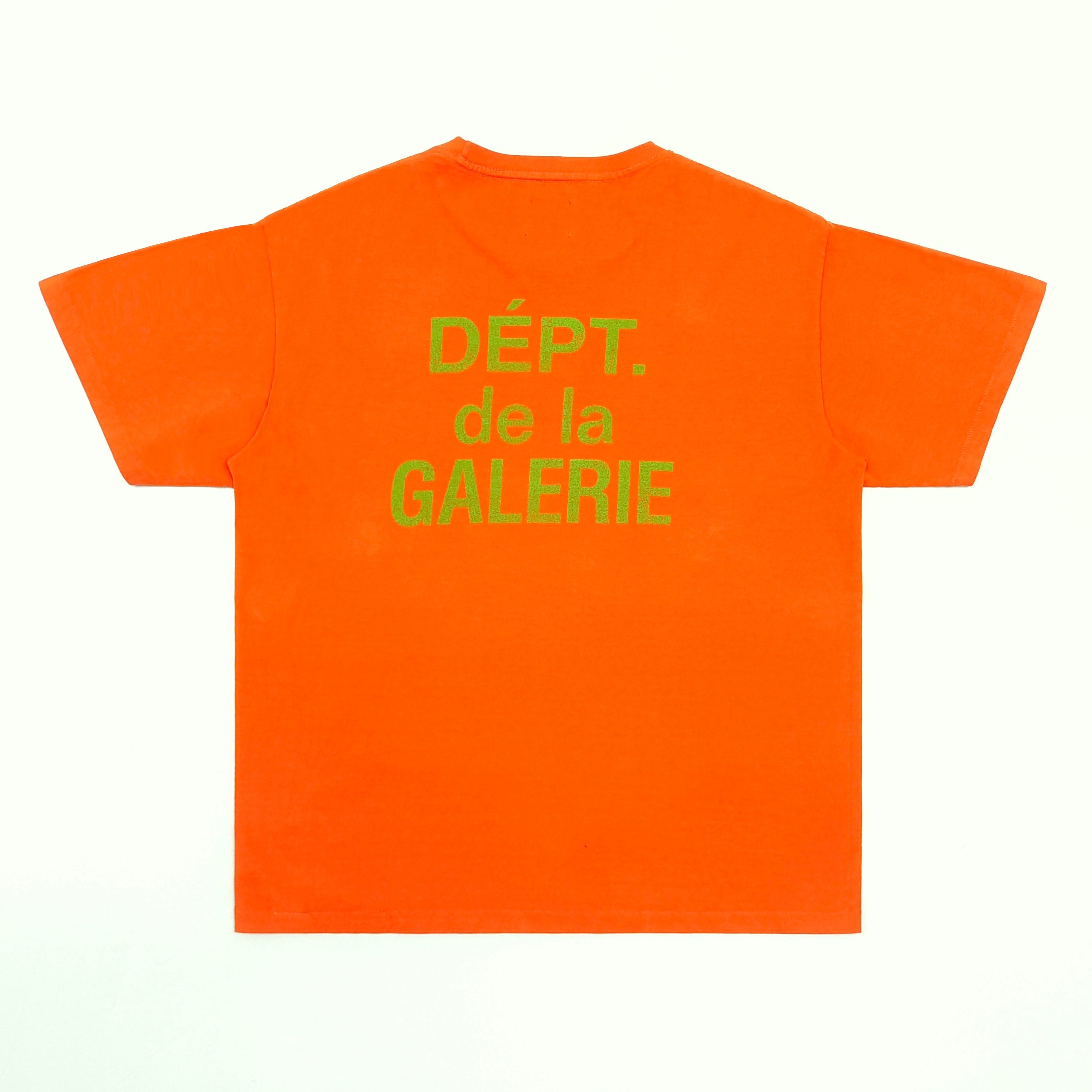 GD French Logo Lux Tee / Dept De La Galerie Tee Orange #B4466