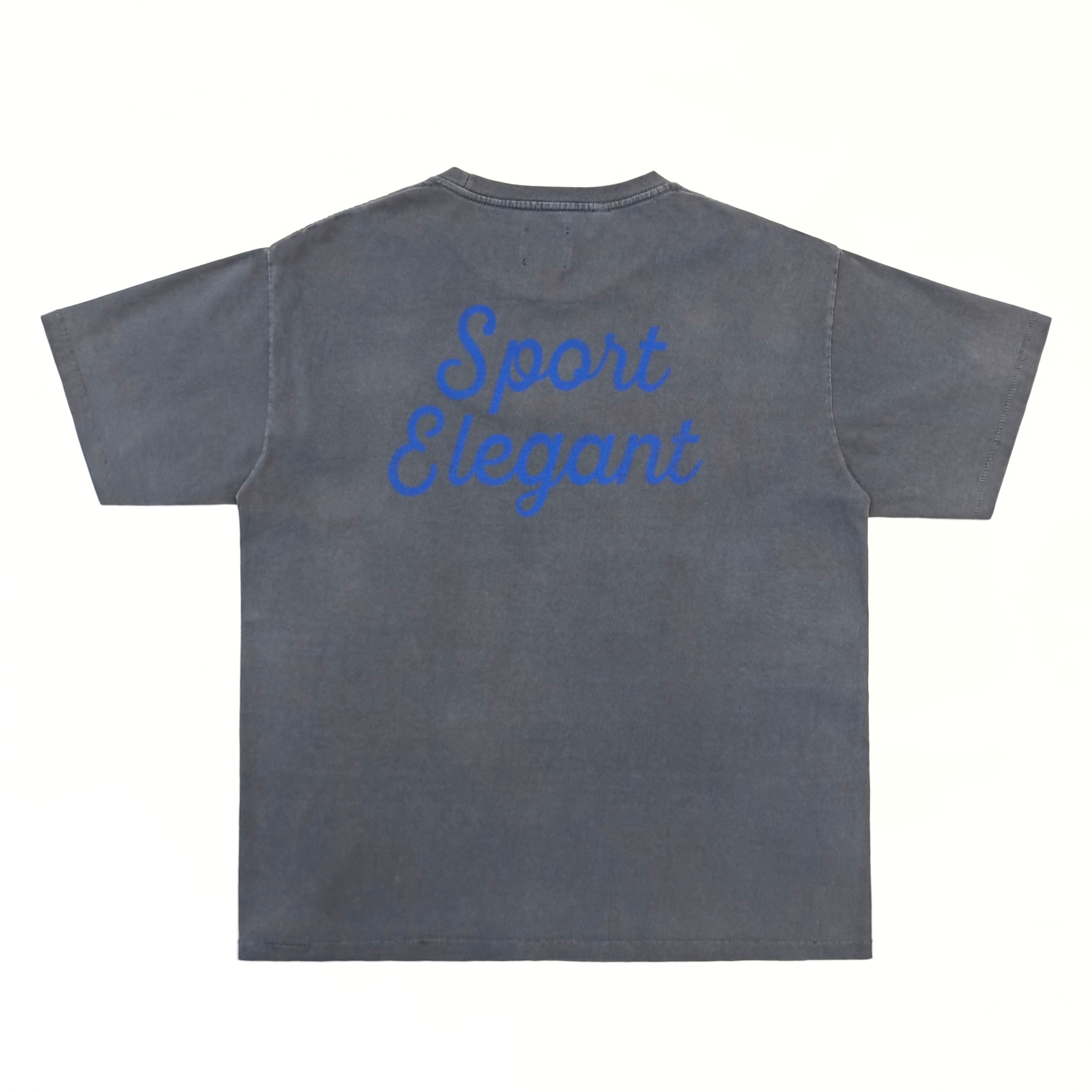 GD Dept. Sport Elegant Tee Washed Black / Blue Script #B4528
