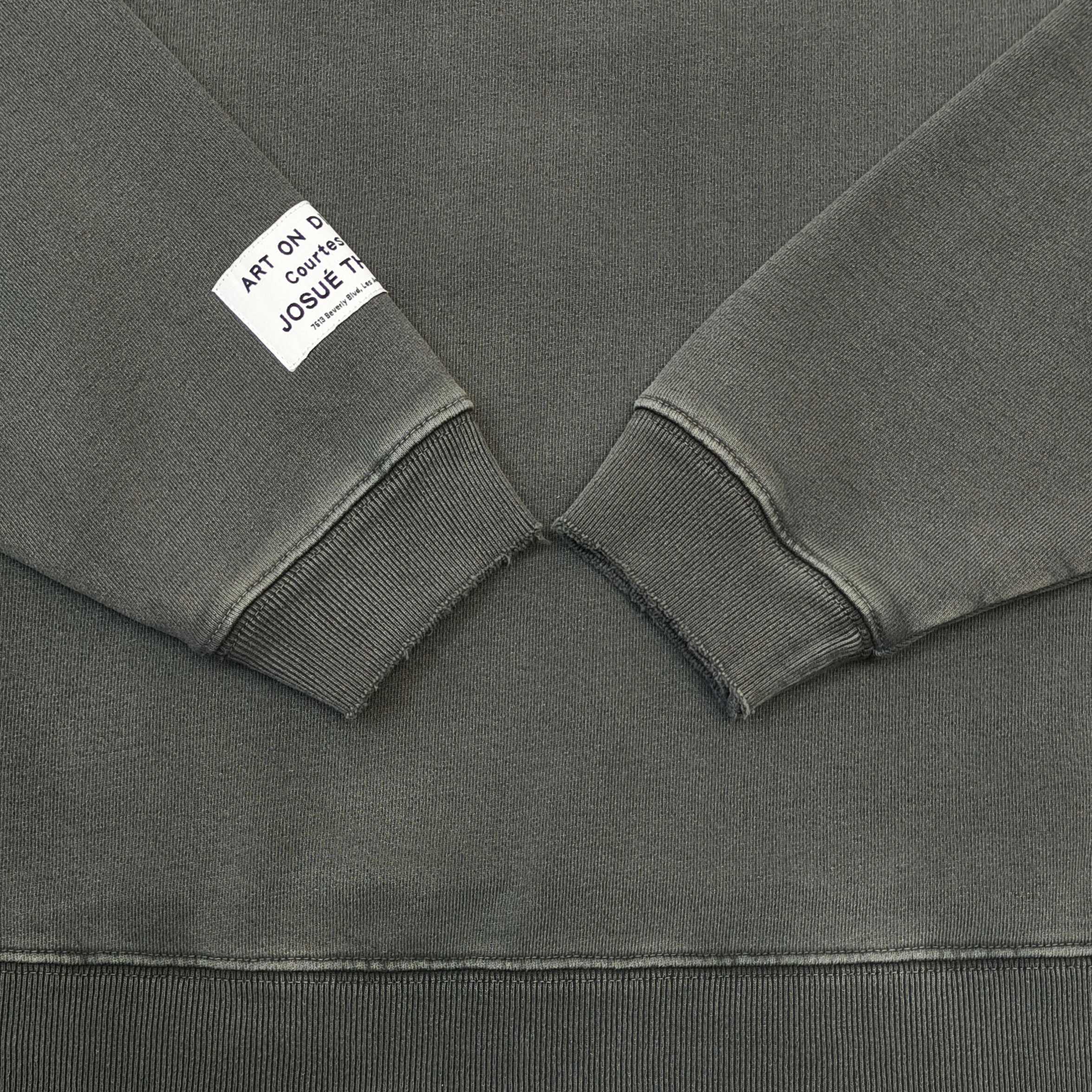 GD French Logo Painted Hoodie Sepia / Grey-Brown #B4341