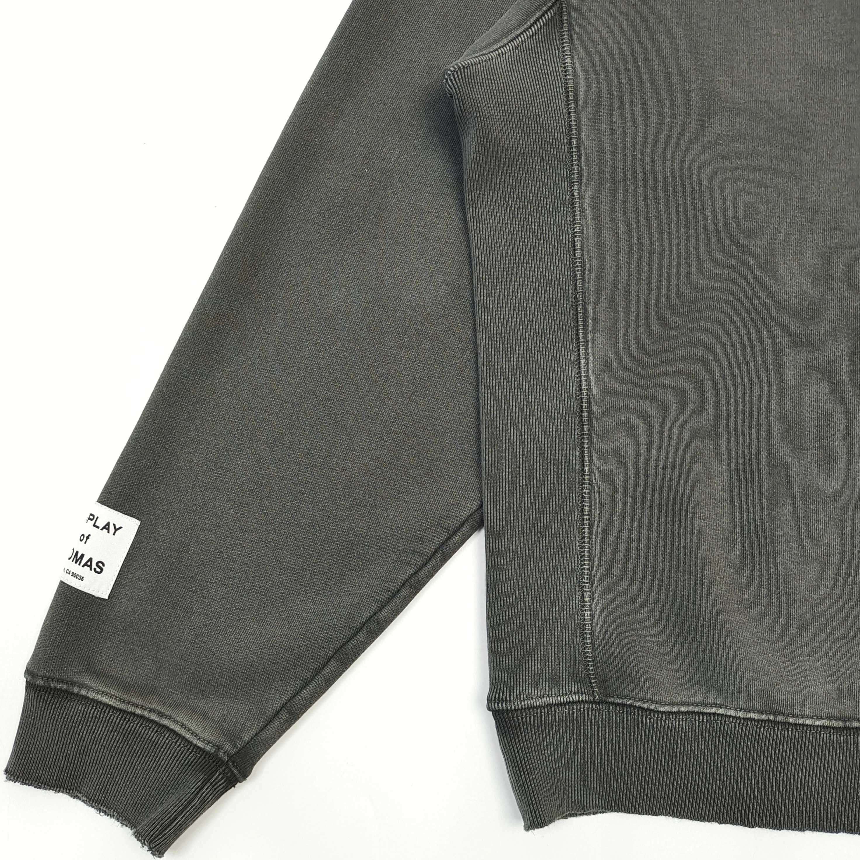 GD French Logo Painted Hoodie Sepia / Grey-Brown #B4341