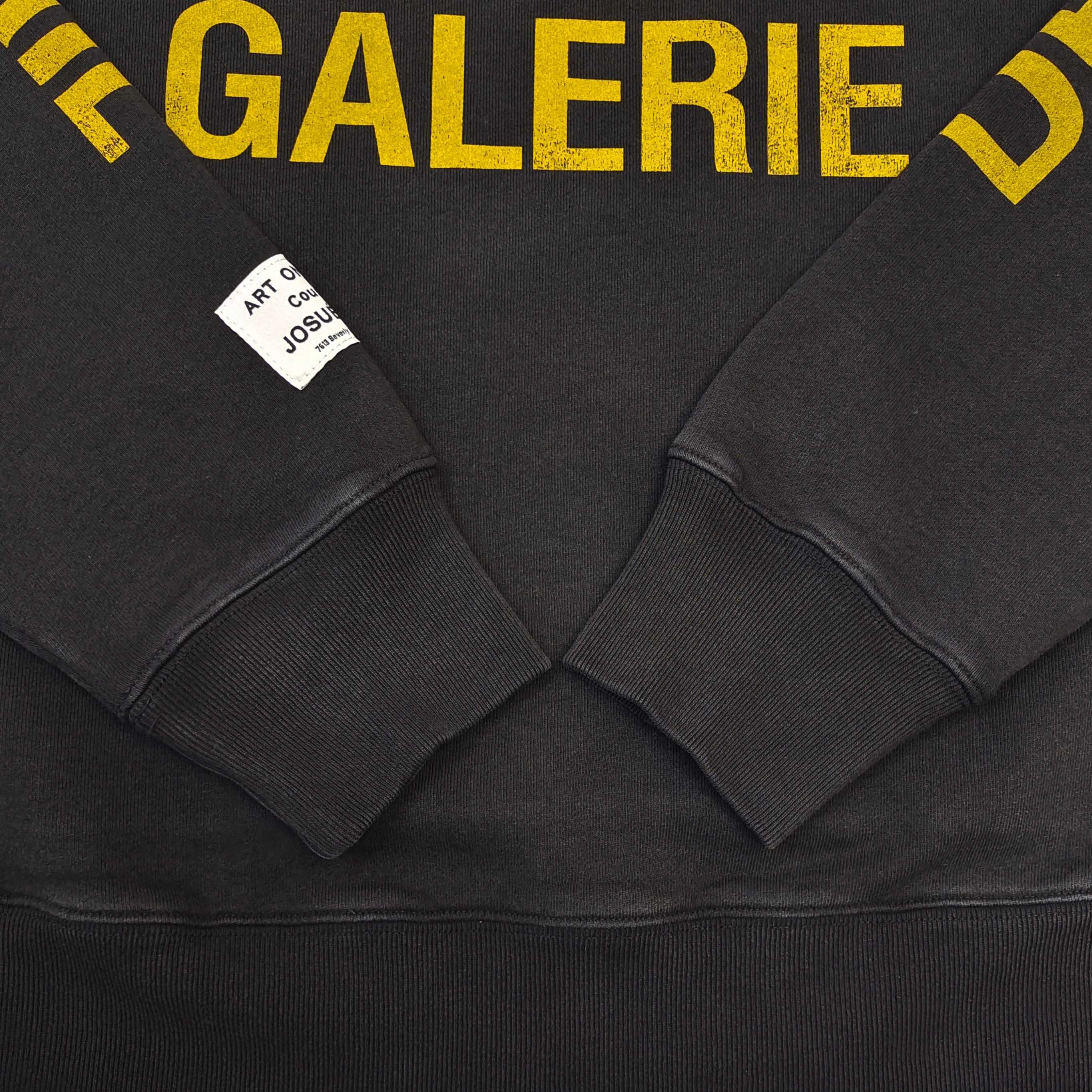 GD French Logo Hoodie Black / Yellow #B4360
