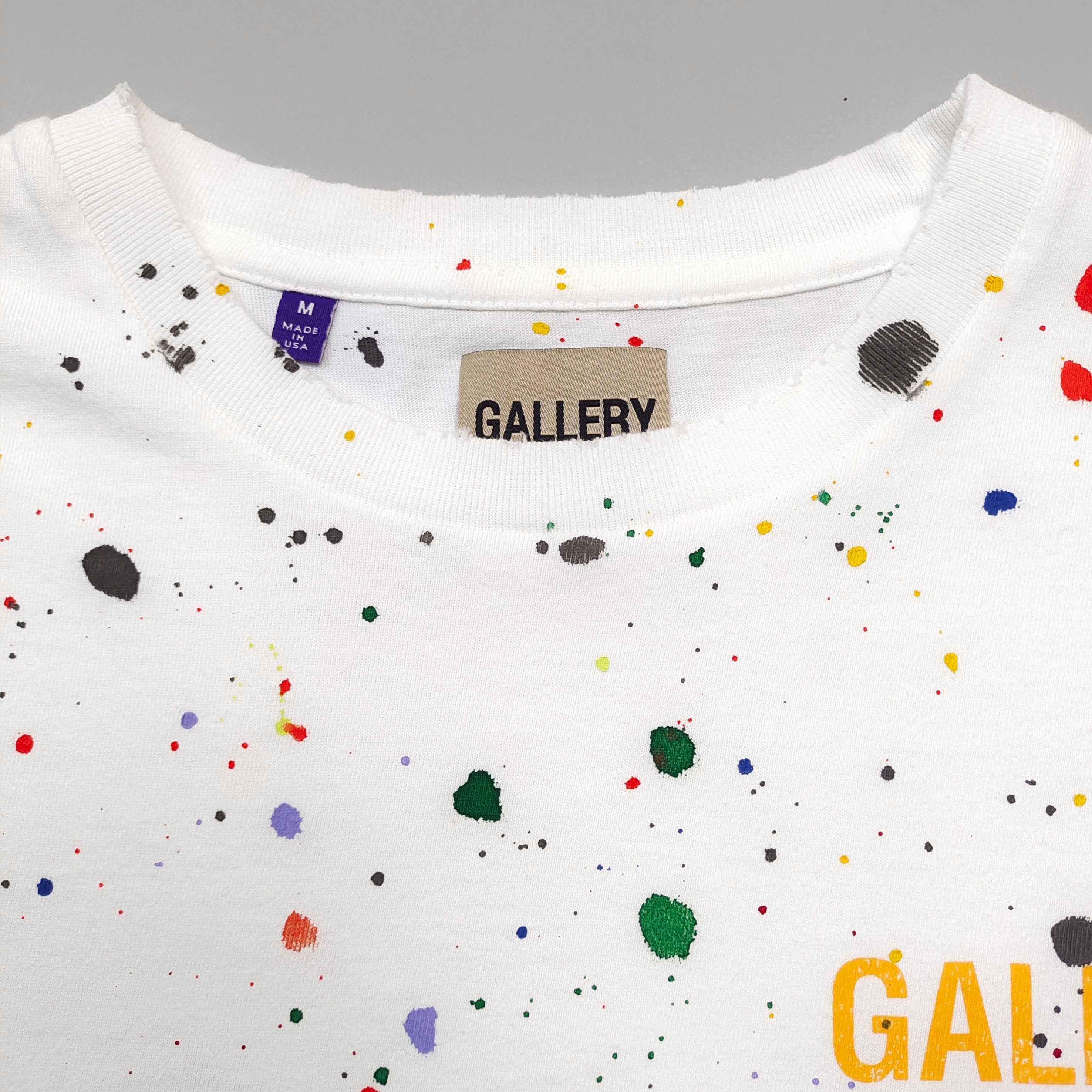 GD Vintage Logo Painted / Hollywood Ca Splatter Tee White #B4420