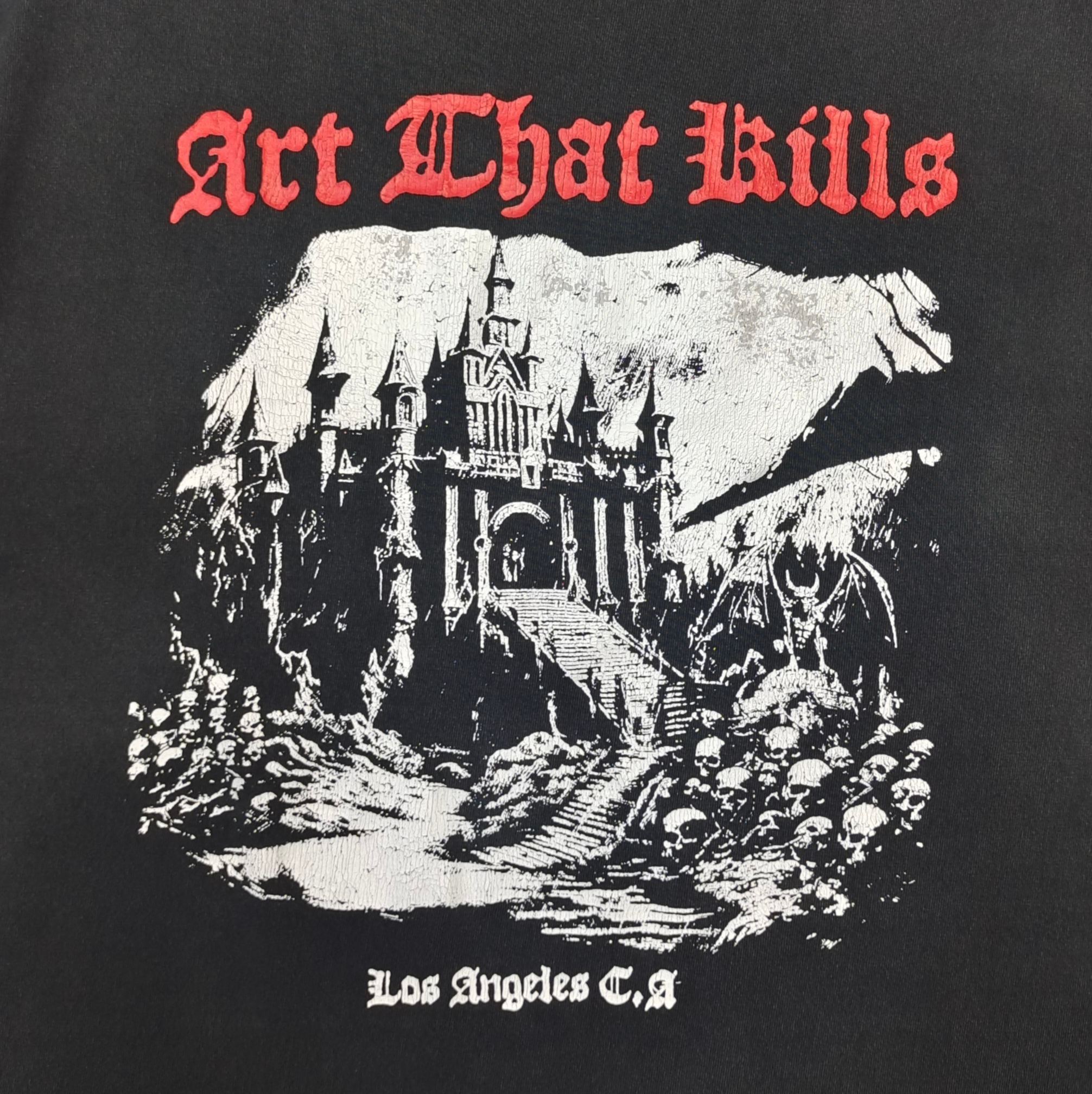 GD ATK Castle Tee Vintage Black #B4463