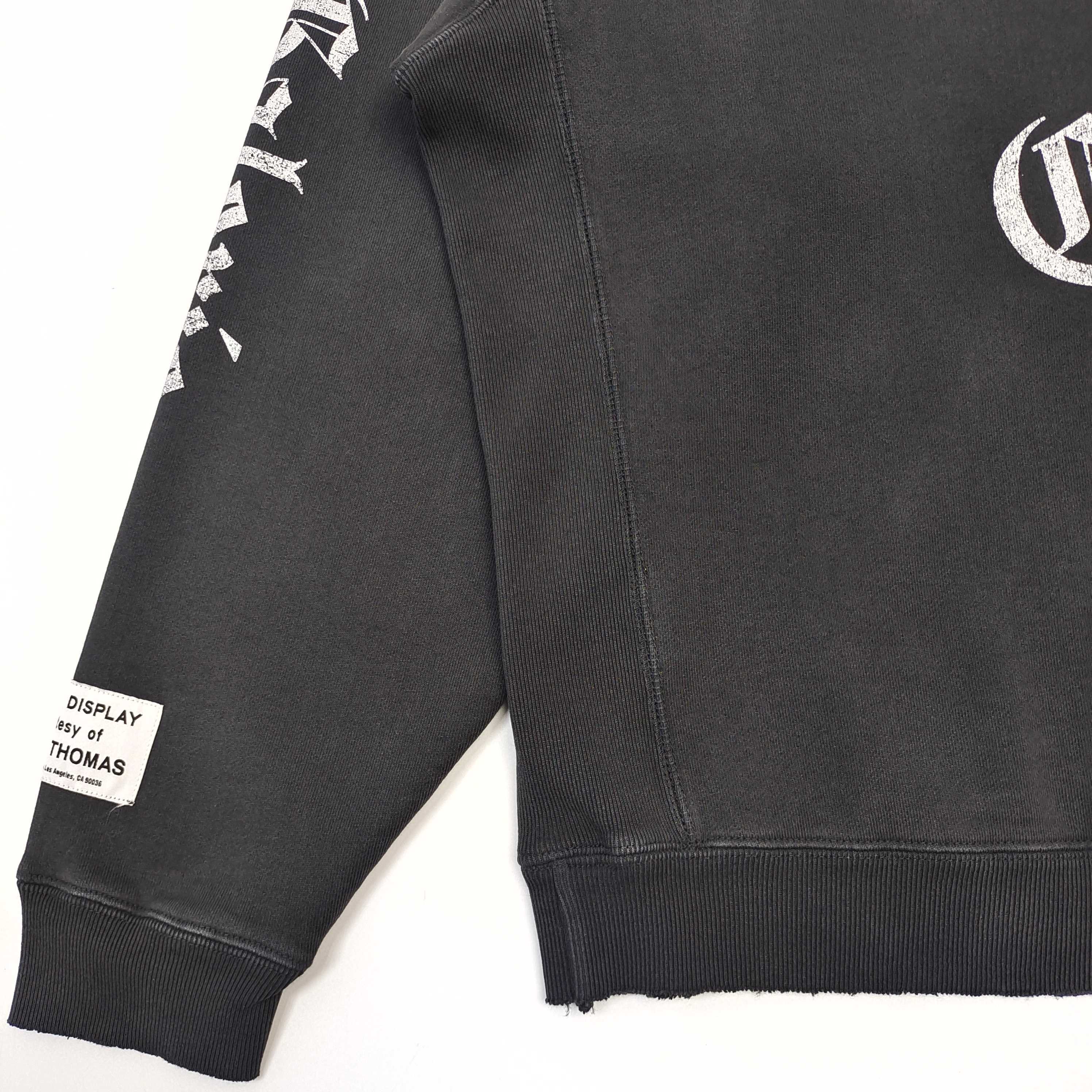 GD Dept. De La Galerie Gothic OS Hoodie Washed Black #B4371