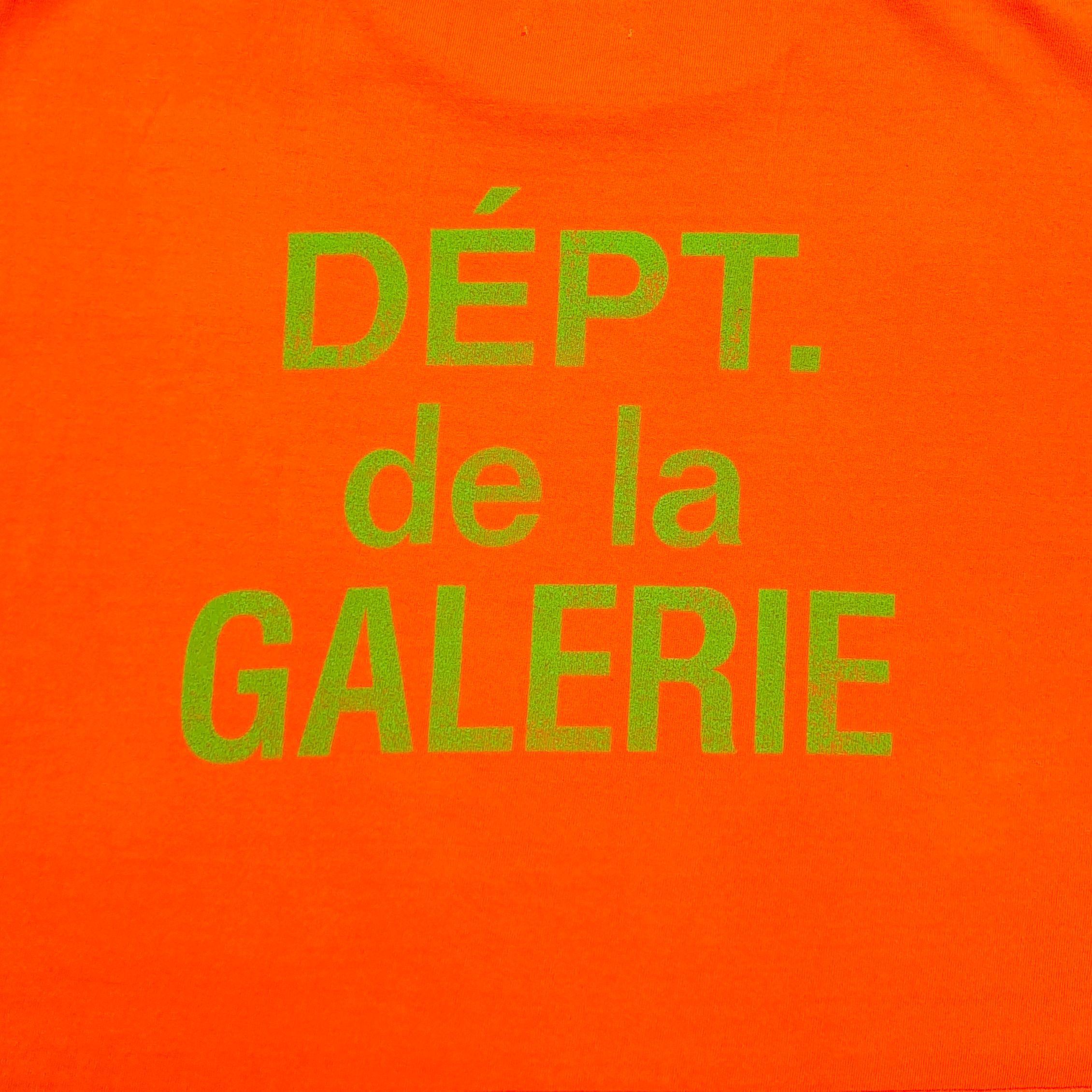 GD French Logo Lux Tee / Dept De La Galerie Tee Orange #B4466