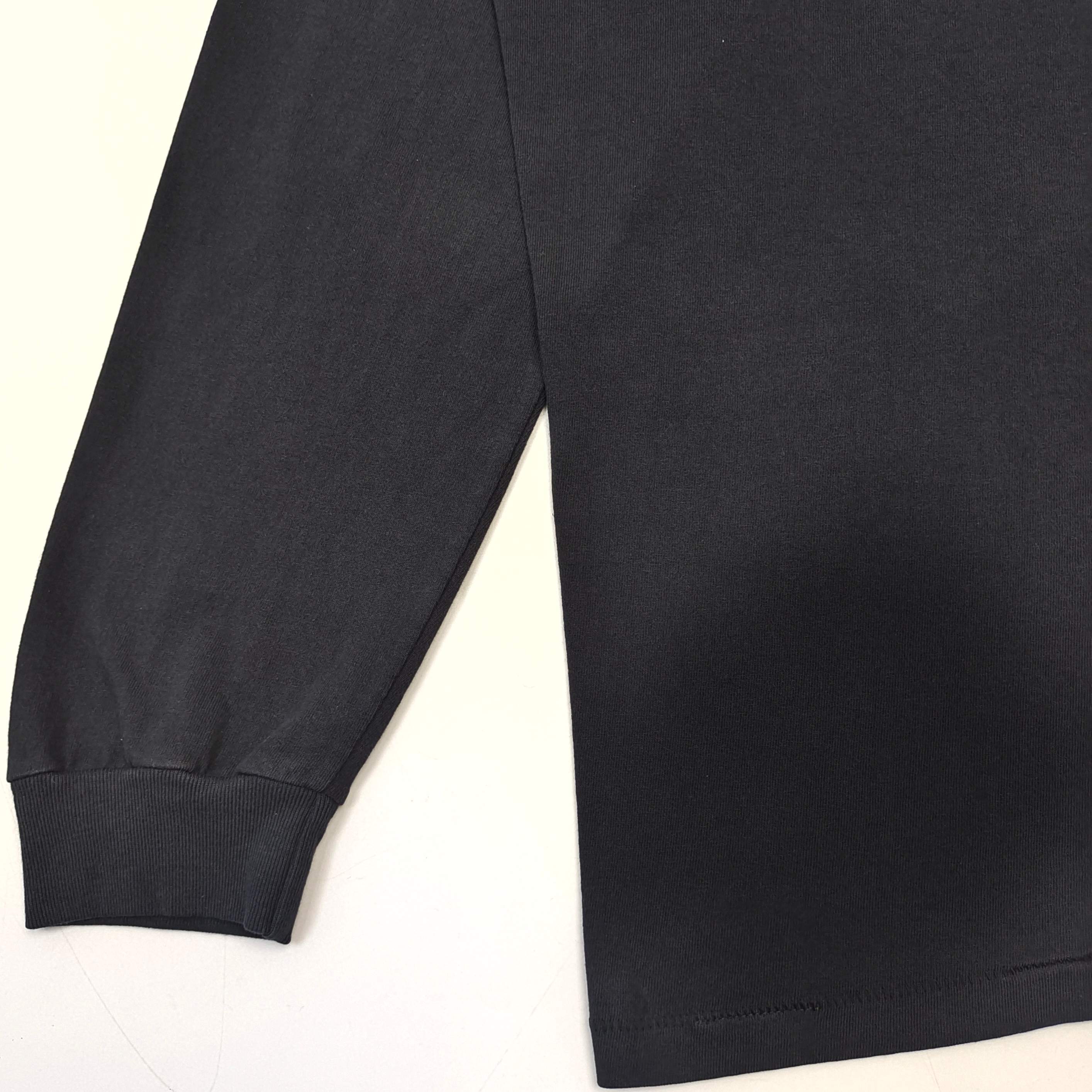 GD Dept De La Galerie / French Logo L/S Tee Washed Black #B4520