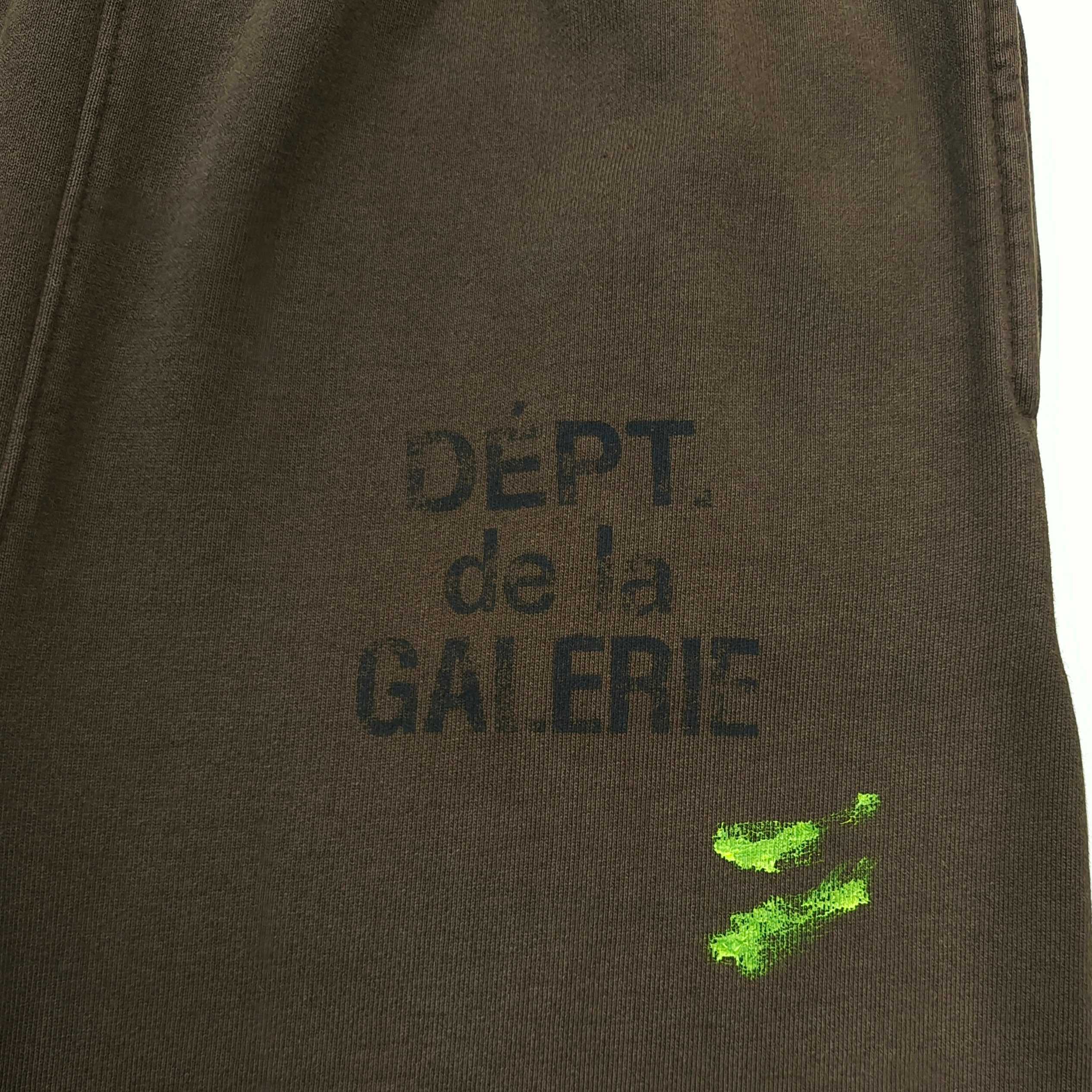 GD French Logo Sweatpant Sepia / Hand-Painted #B4438