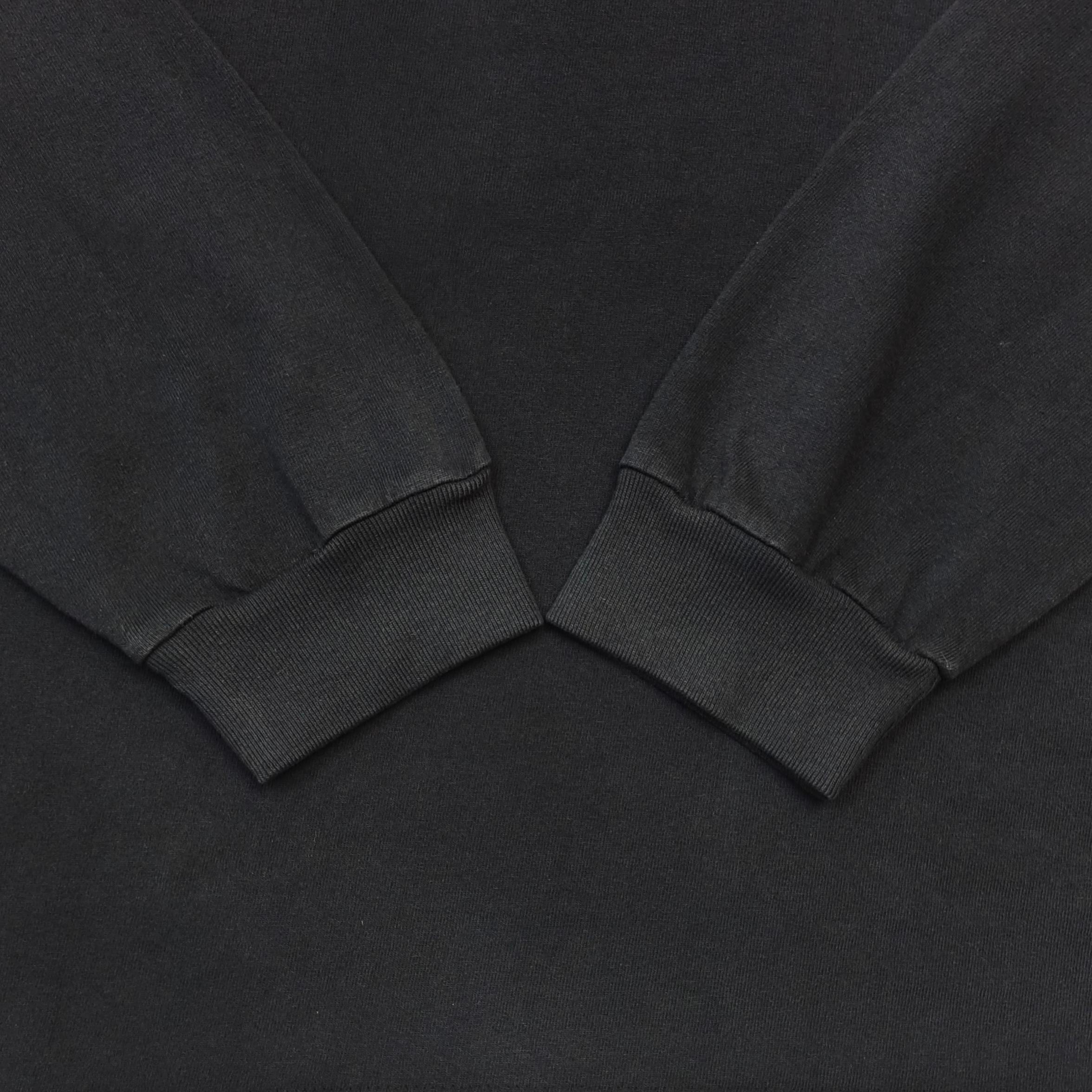 GD Dept De La Galerie / French Logo L/S Tee Washed Black #B4520