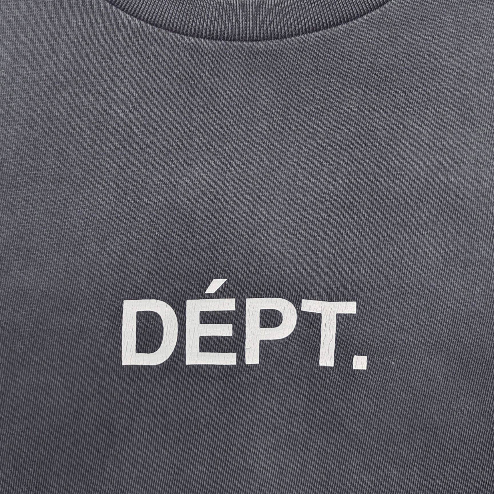 GD Dept. Sport Elegant Tee Washed Black / Blue Script #B4528