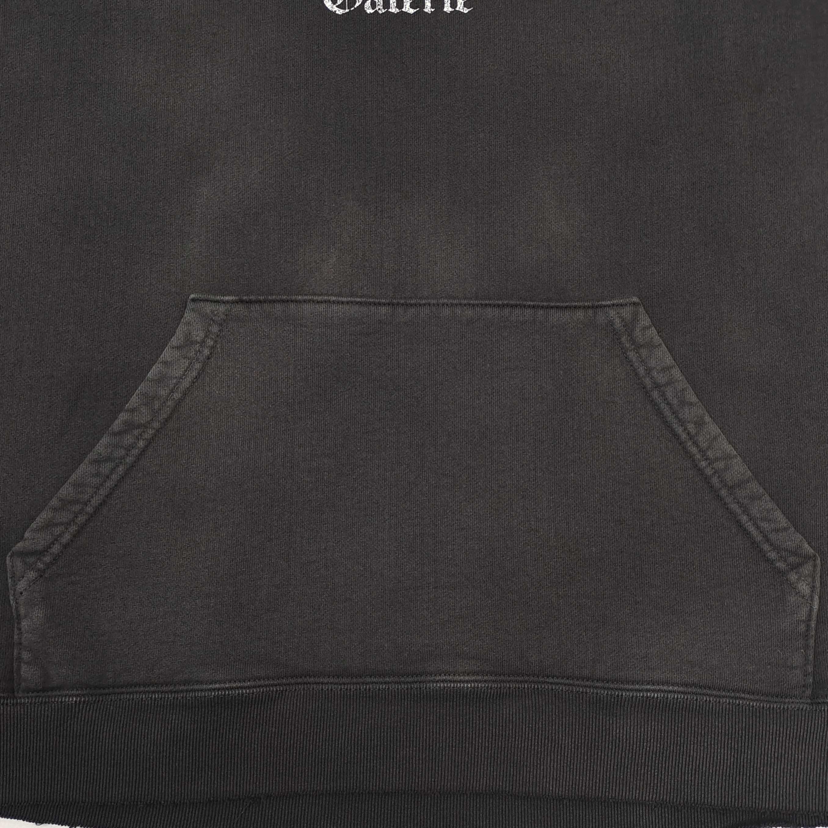 GD Dept. De La Galerie Gothic OS Hoodie Washed Black #B4371