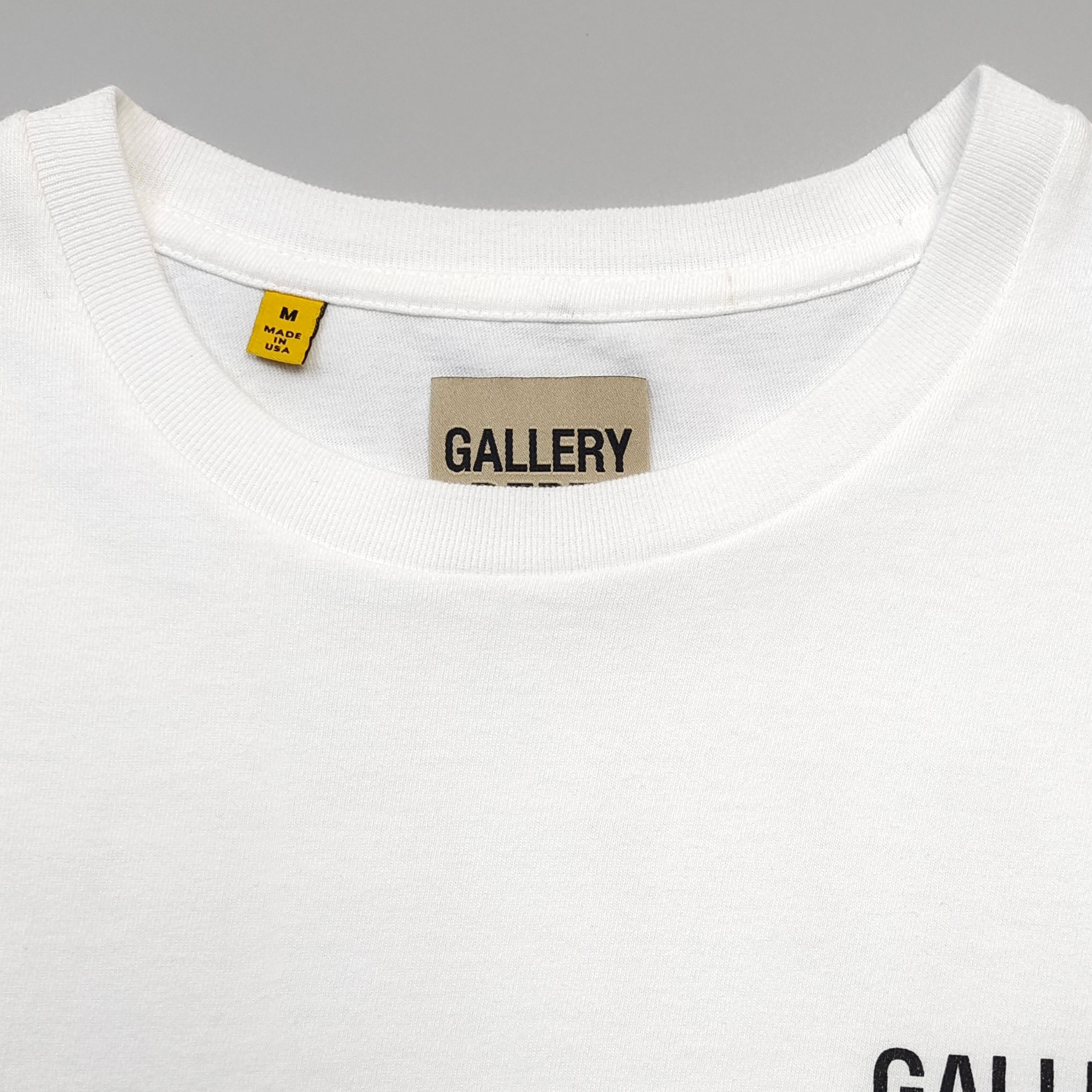 GD Gallery Dept. 55# Small Logo Tee White / Gold Back #B4411