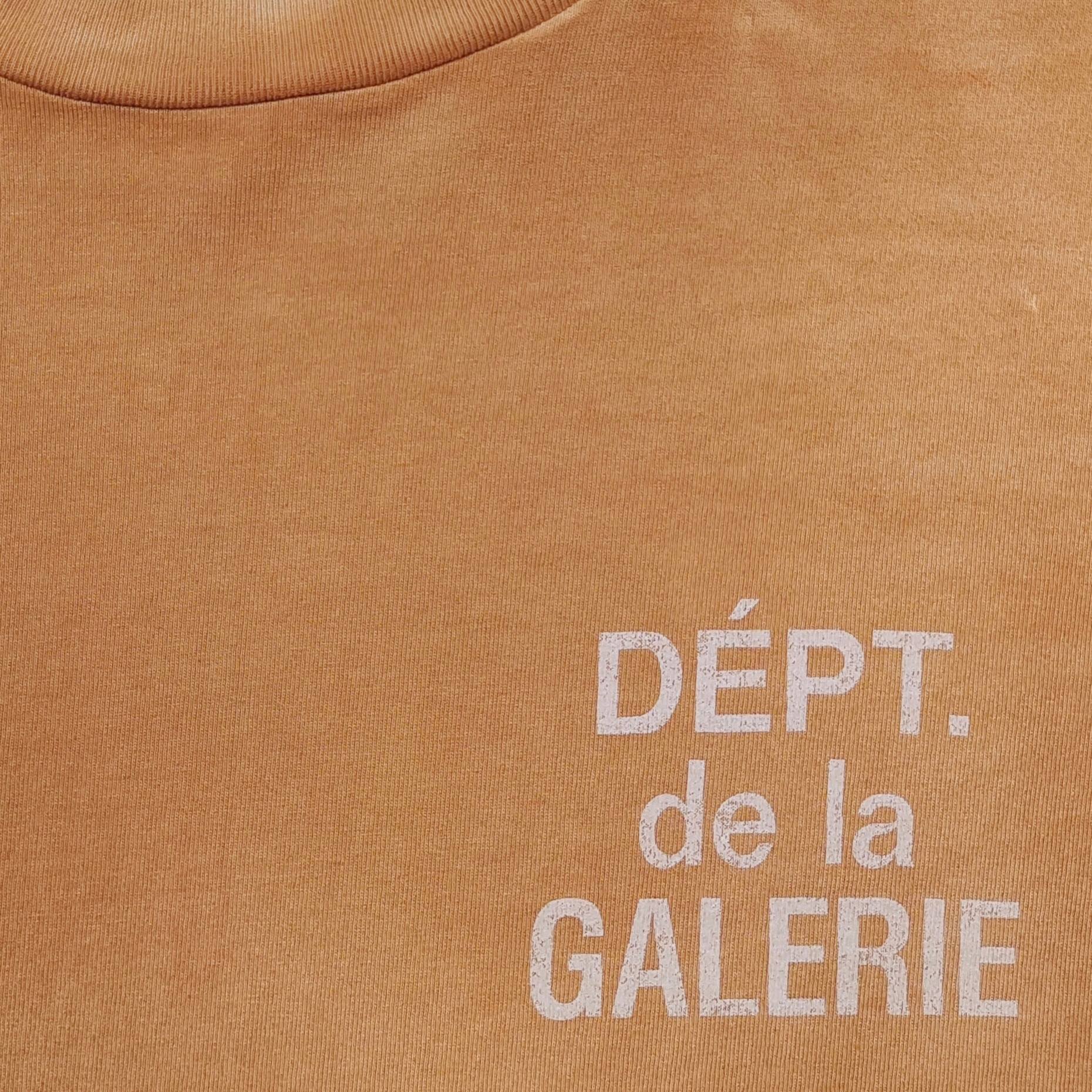 GD French L/S Tee / Dept De La Galerie Long Sleeve Tan #B4442-GD